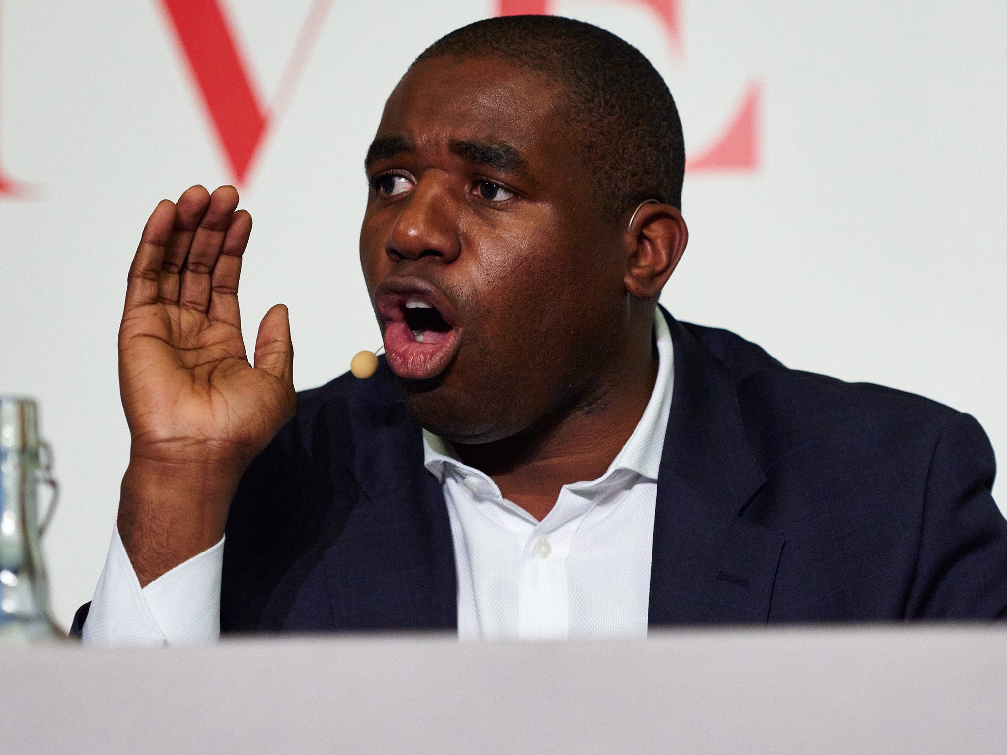 Labour MP for Tottenham, David Lammy, speaking at the debate