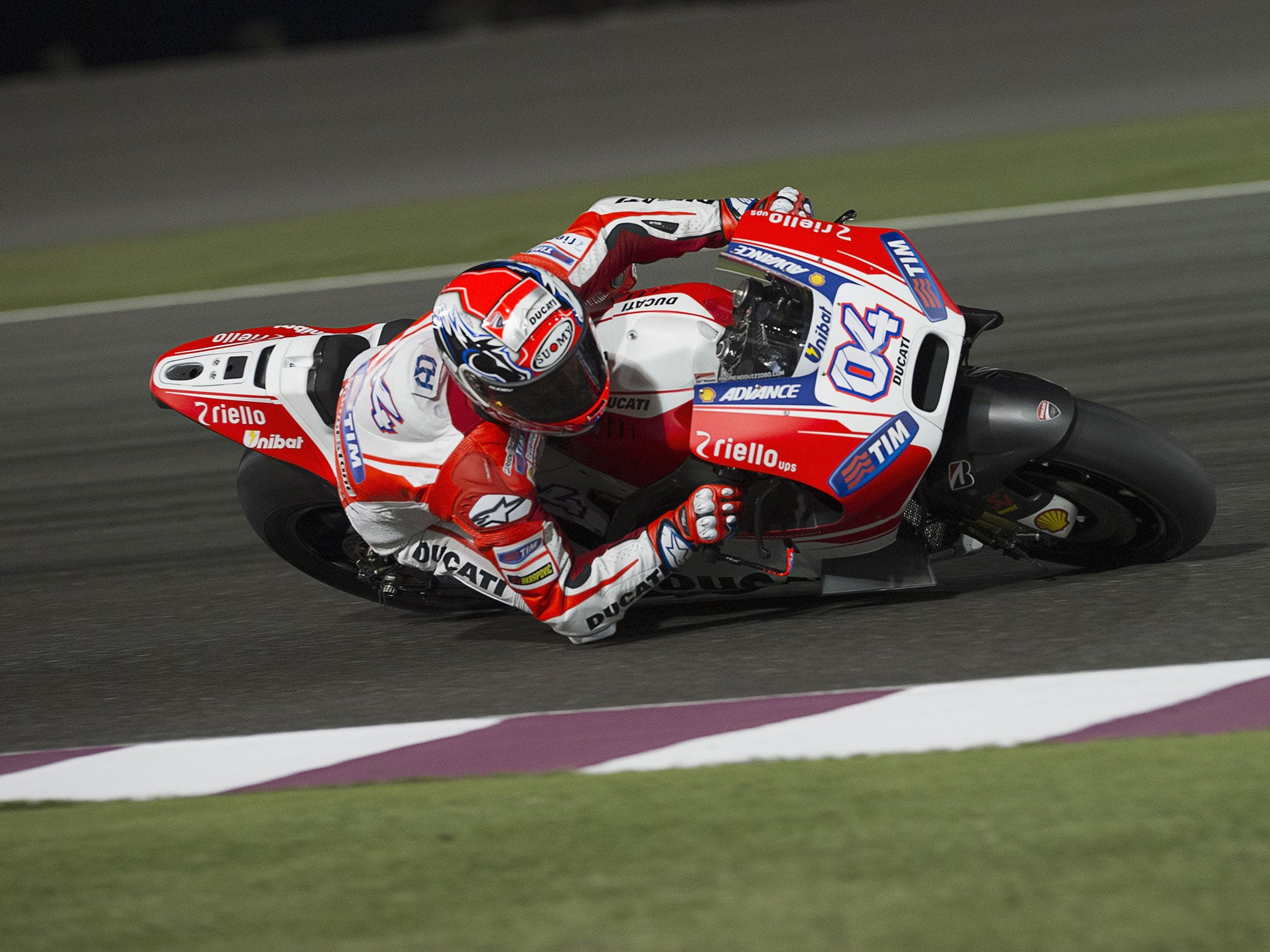 Andrea Dovizioso finished at the top of the time-sheets