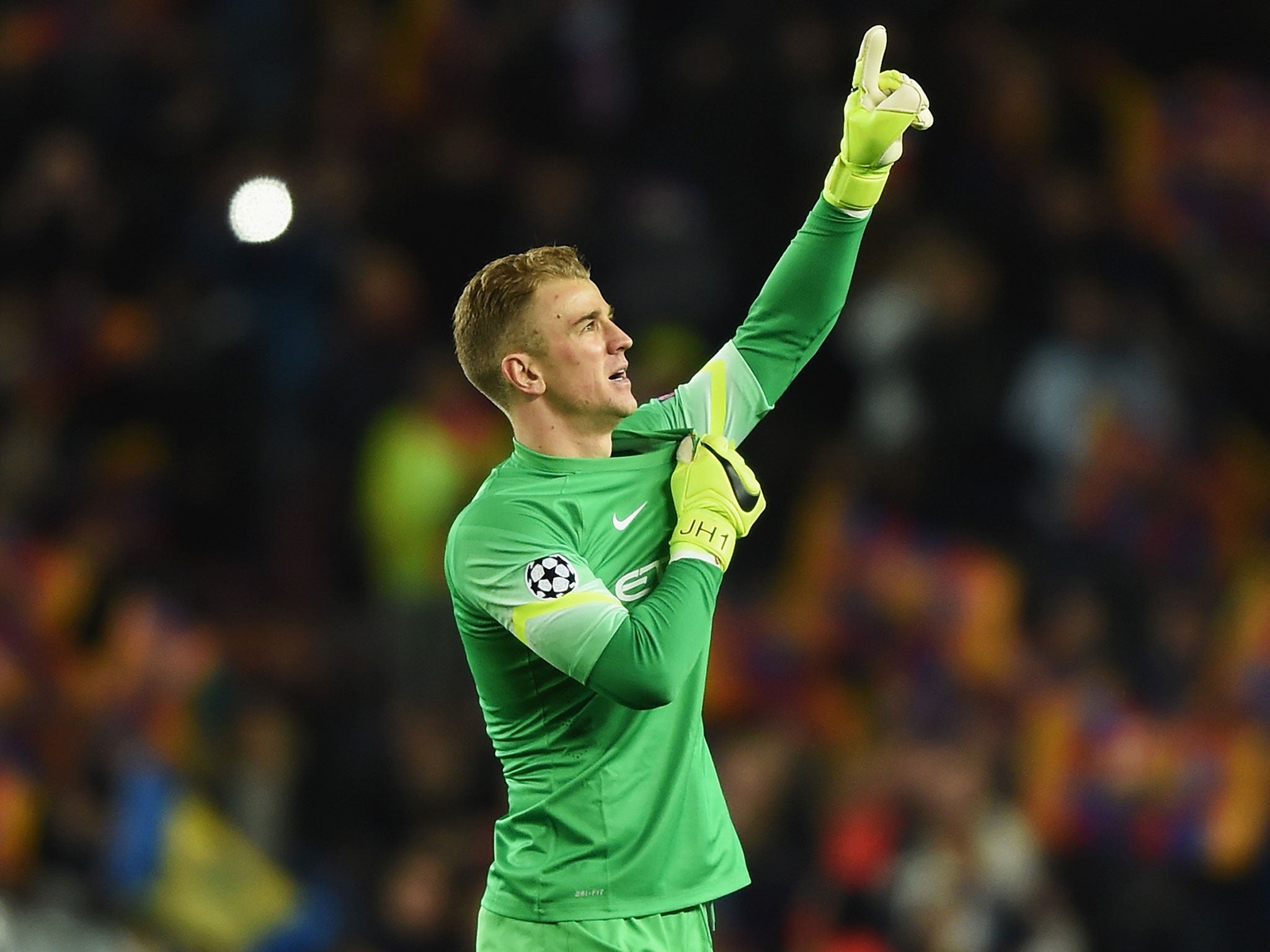 Hart salutes the City fans who travelled to Barcelona