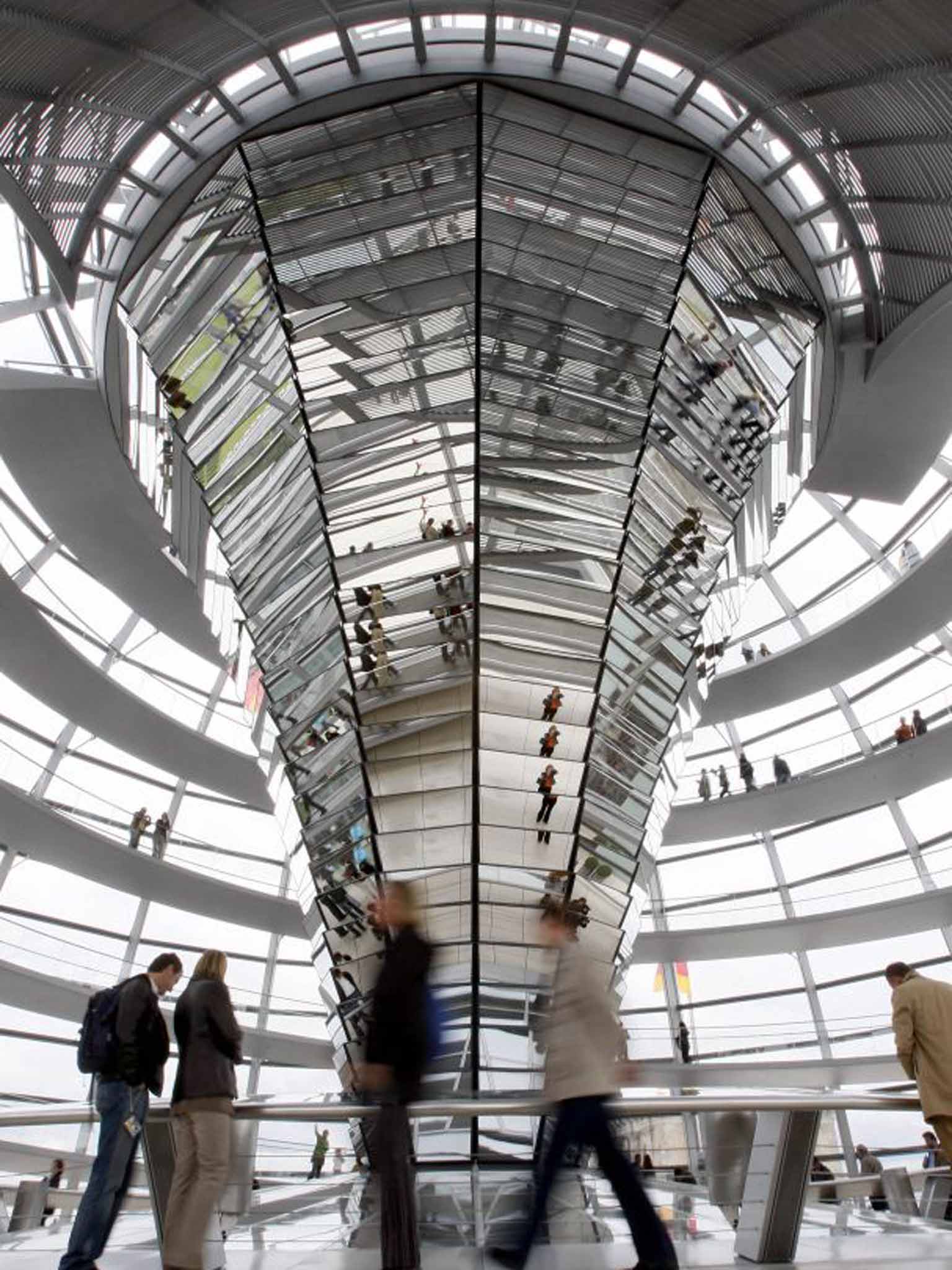 Glass house: the Reichstag in Berlin