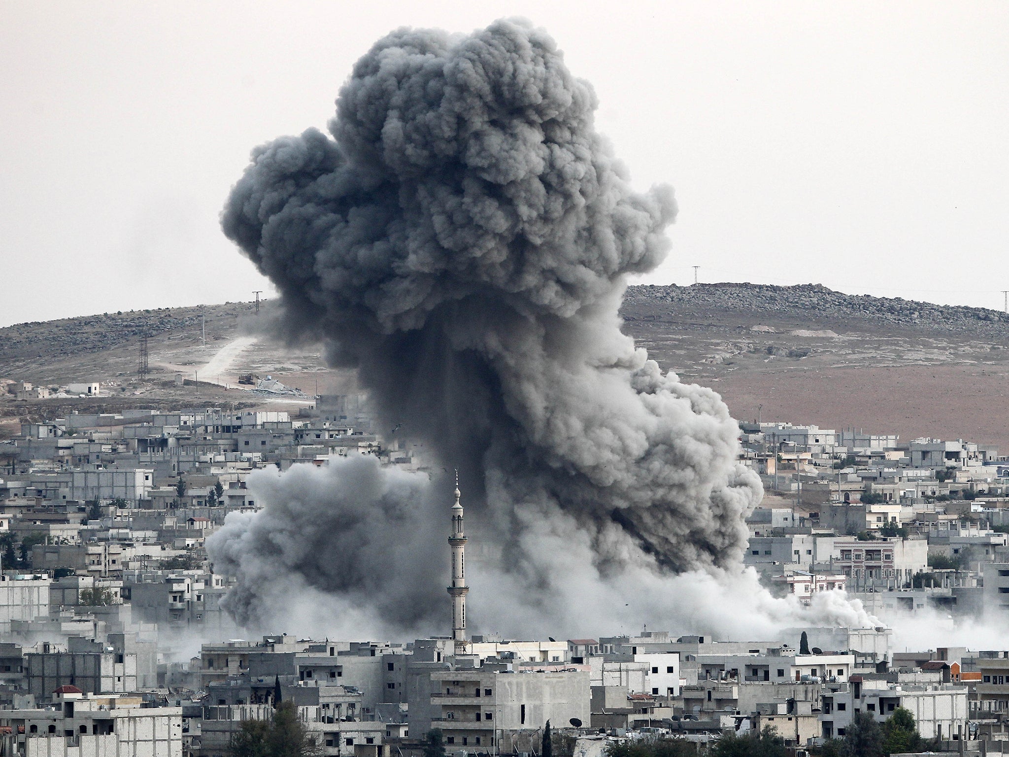 US-led coalition air strikes have hit Isis and Islamists in Kobani and other areas