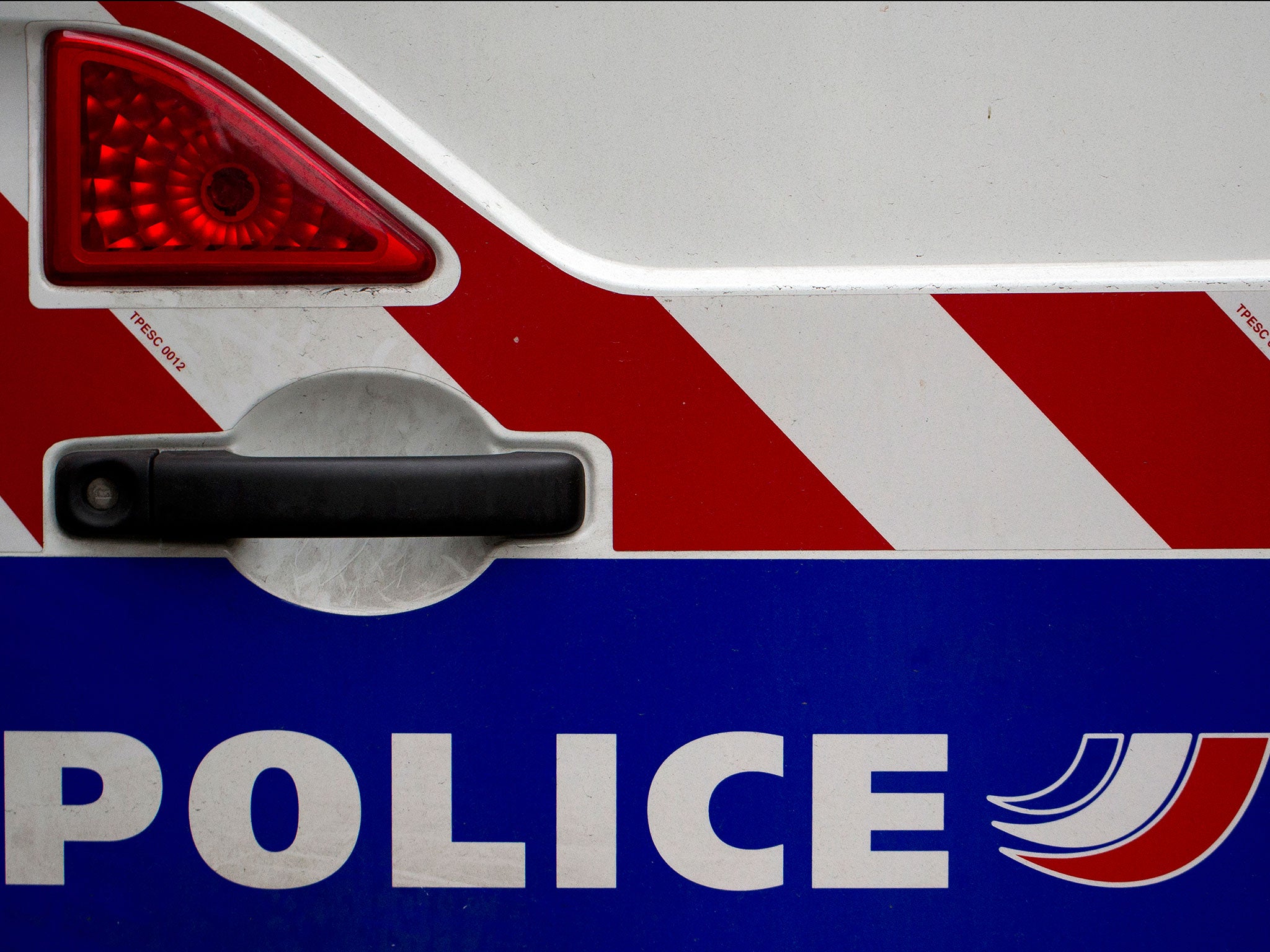 Picture of a police van taken on December 22, 2012 in Paris.