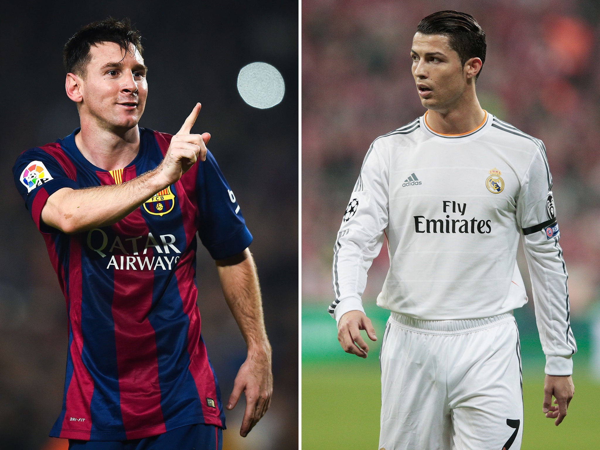 Lionel Messi and Cristiano Ronaldo