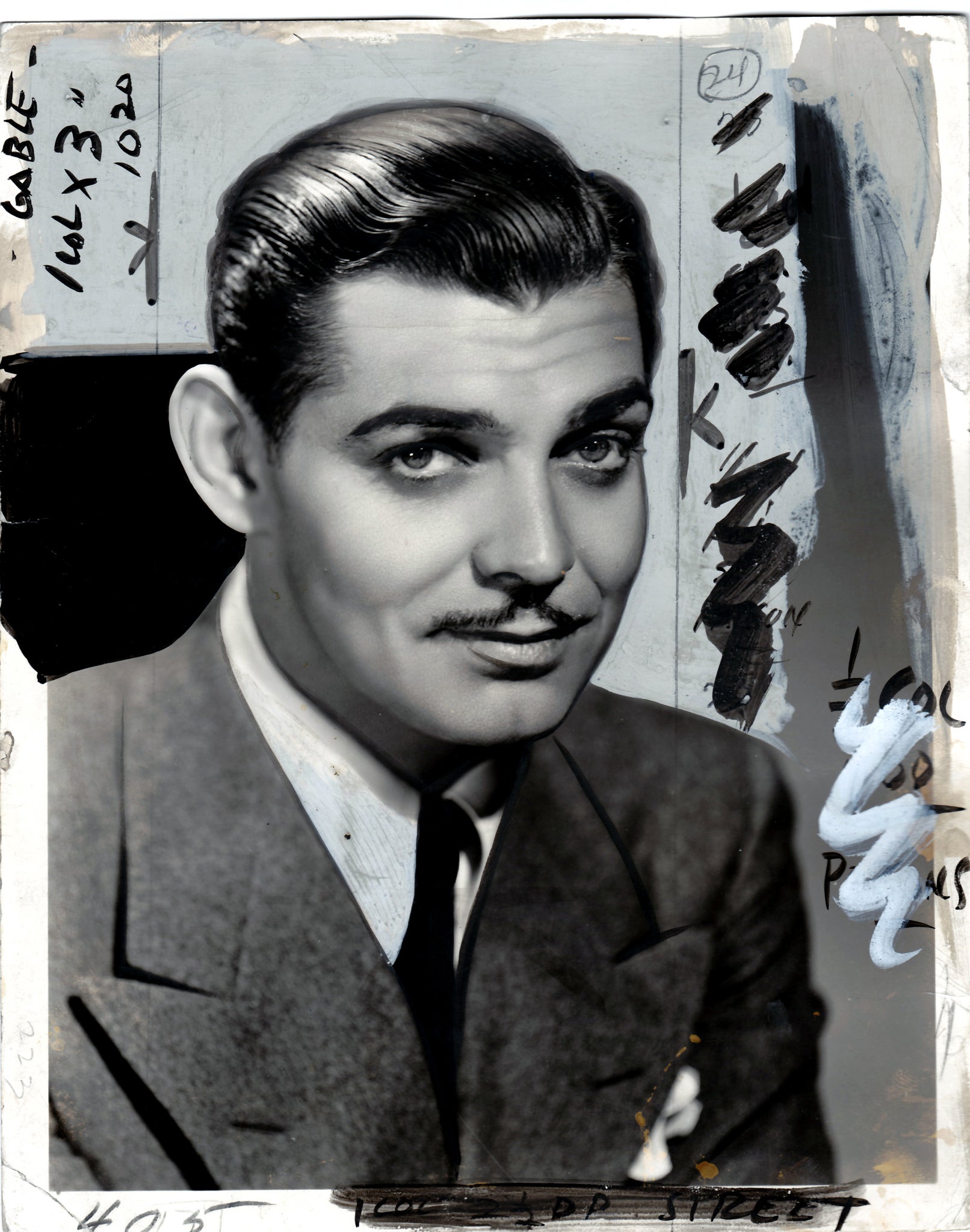 Clark Gable, 1932-33, Tirage argentique