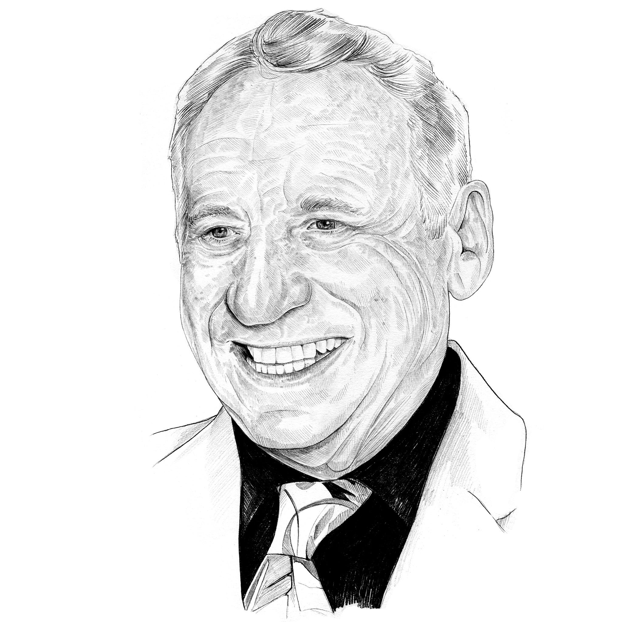 Portrait of Mel Brooks by Lauren Crow