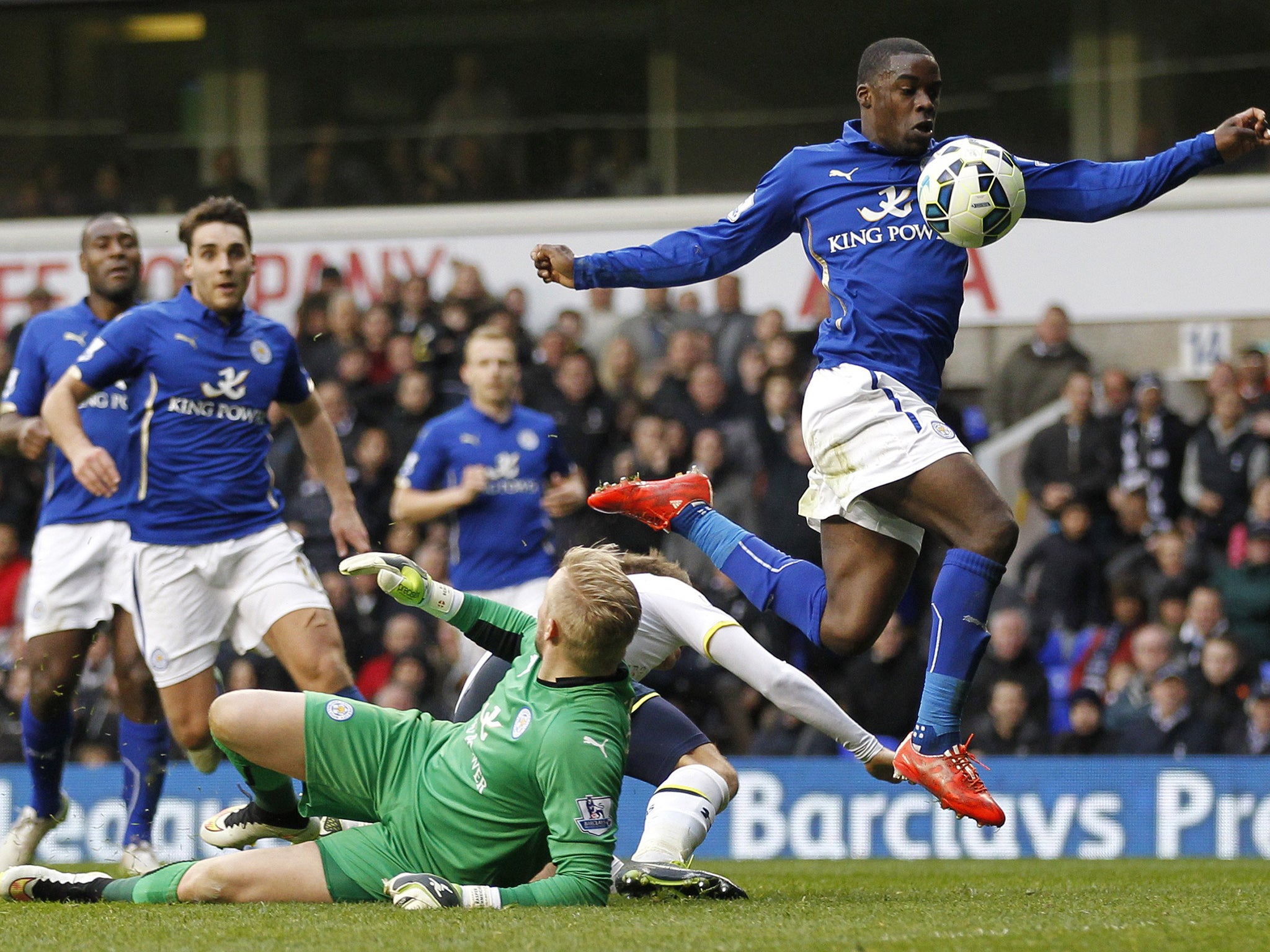 Jeffrey Schlupp scores an unfortunate own goal