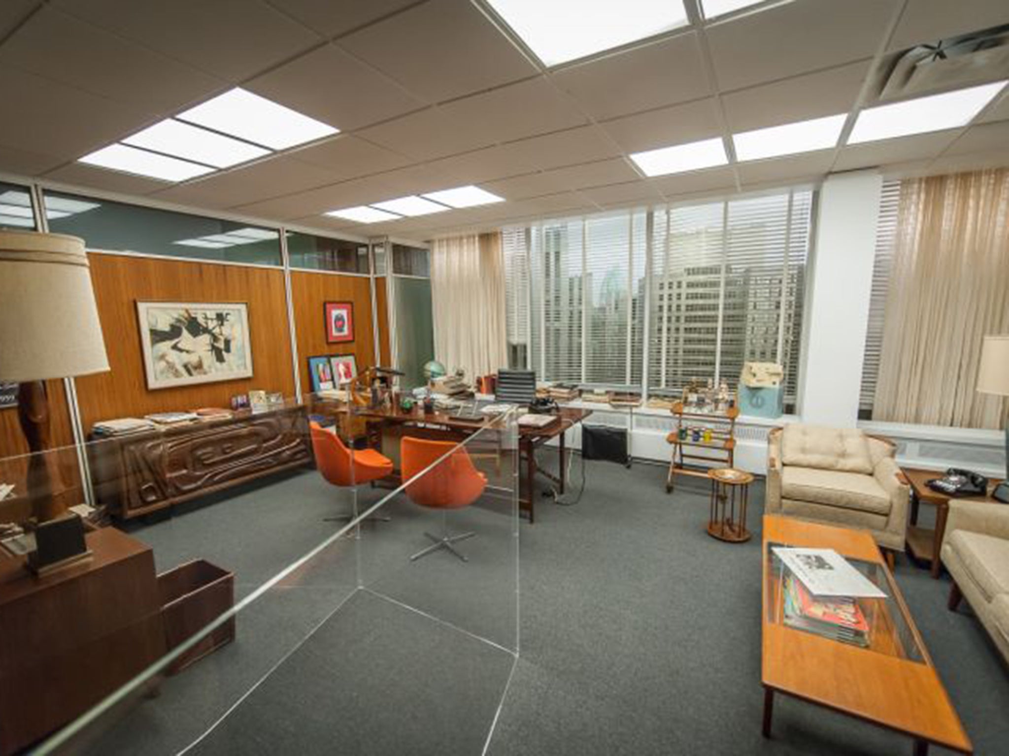 Don Drapers’ office at the Museum of the Moving Image