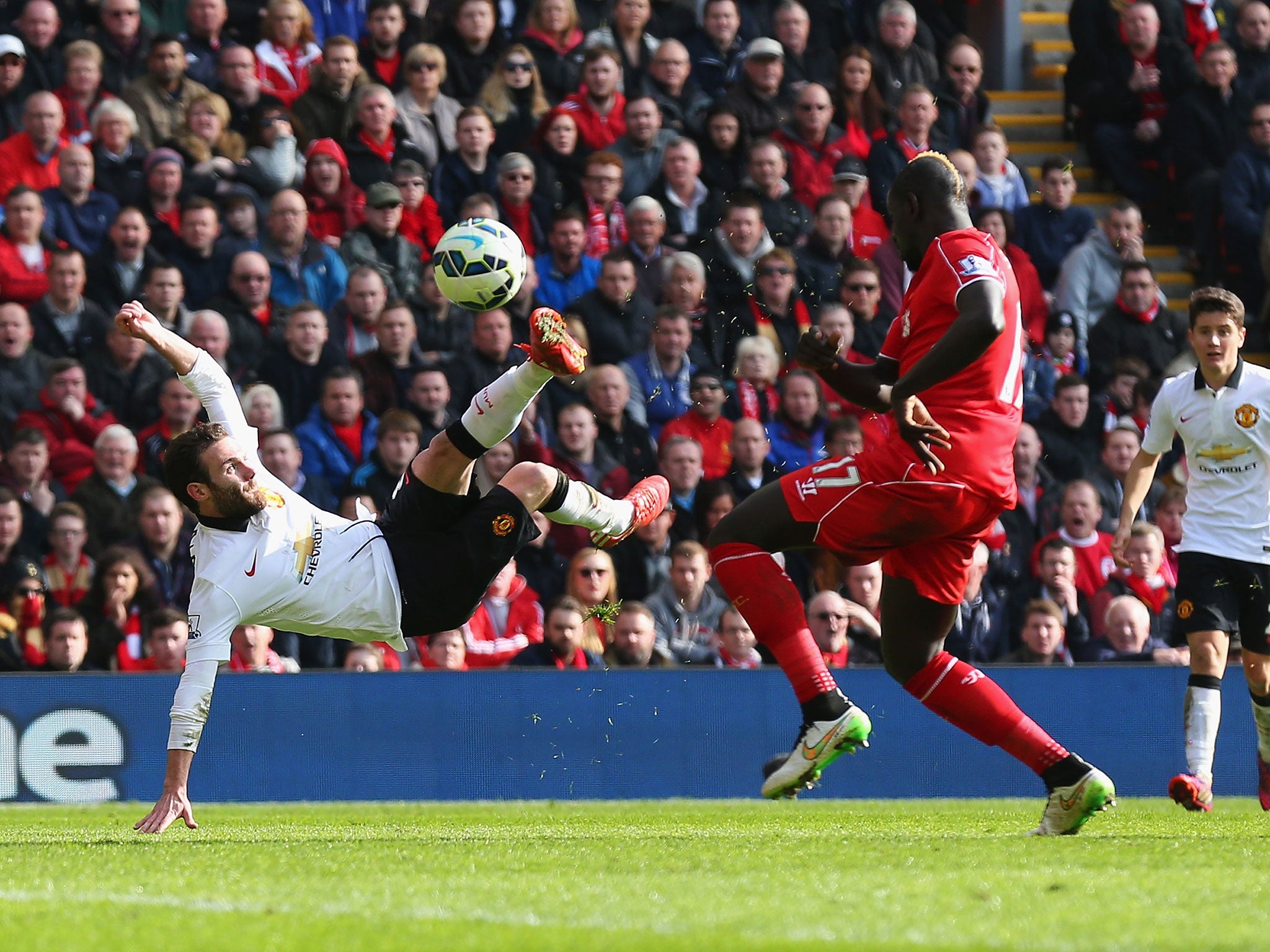 Mata's acrobatic volley against Liverpool