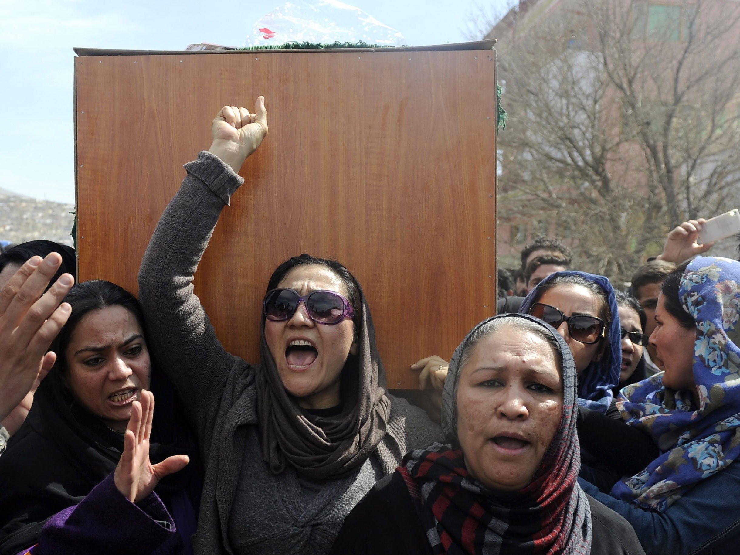 People chanted 'we want justice' as Farkhunda was buried