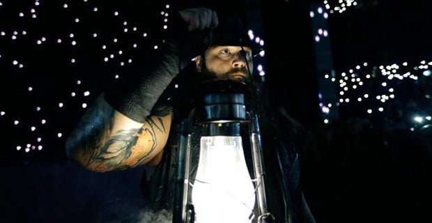 Bray Wyatt taunts the Undertaker