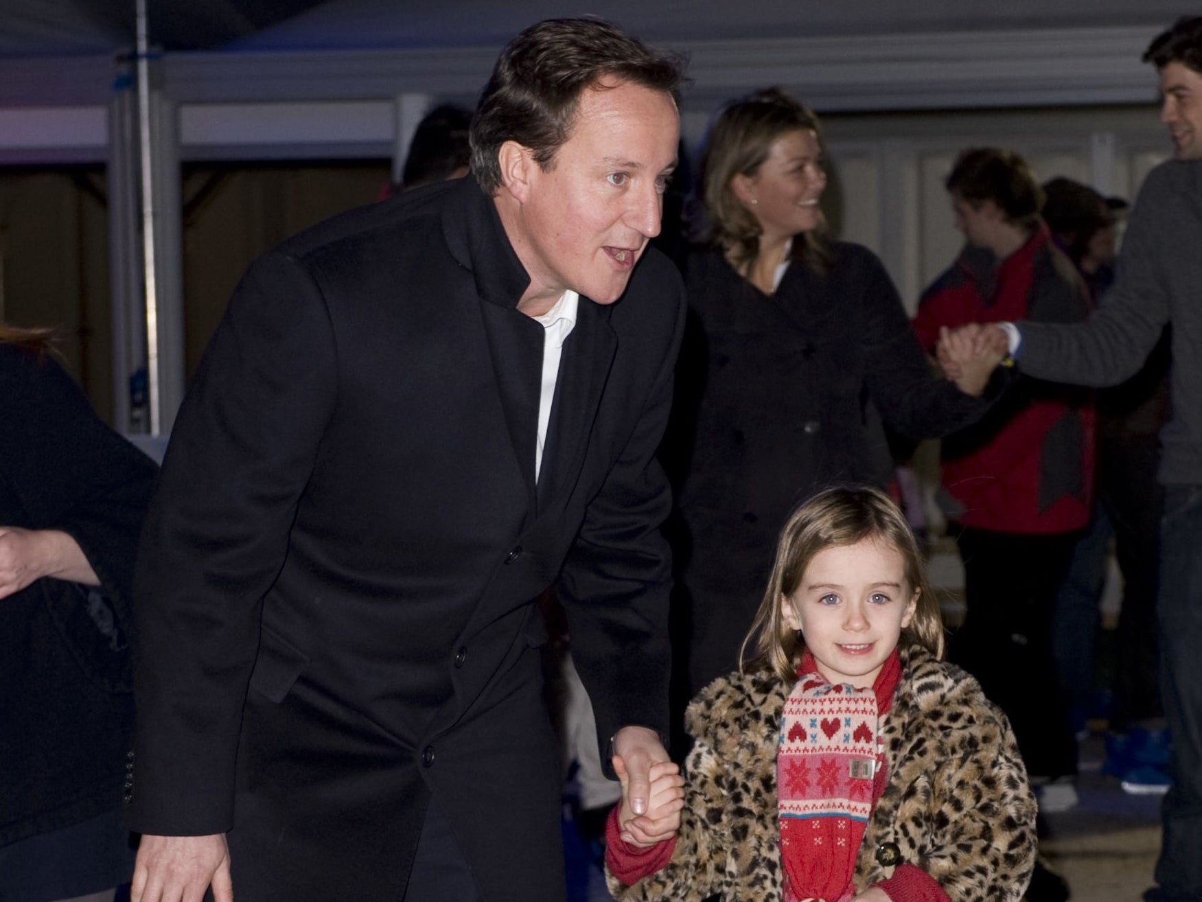 Nancy Cameron with her father David in November 2009