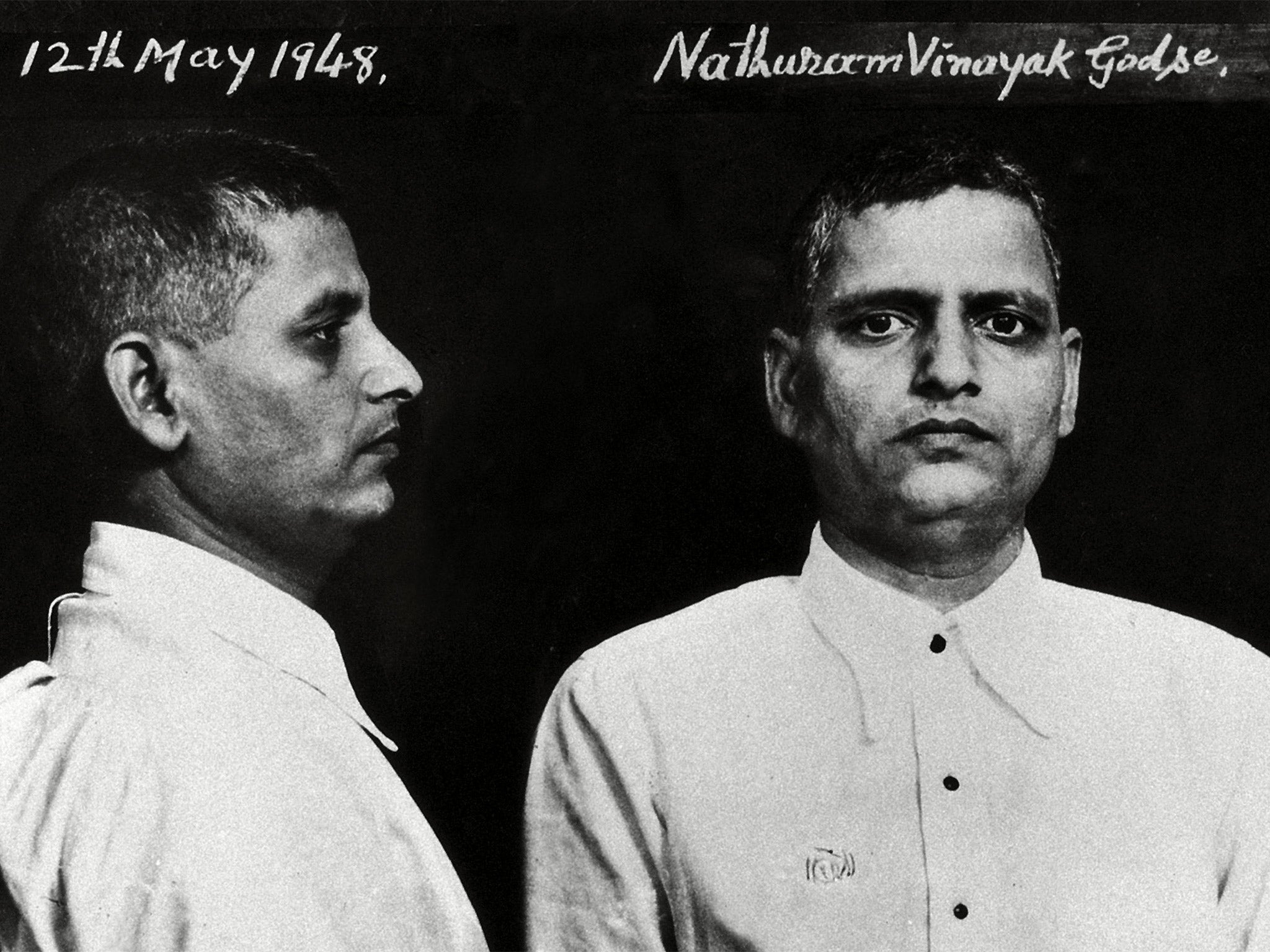 Nathuram Godse, Gandhi’s assassin; he claimed to be motivated by patriotism and blamed Gandhi for Partition, which explains his appeal to nationalists (Rex)