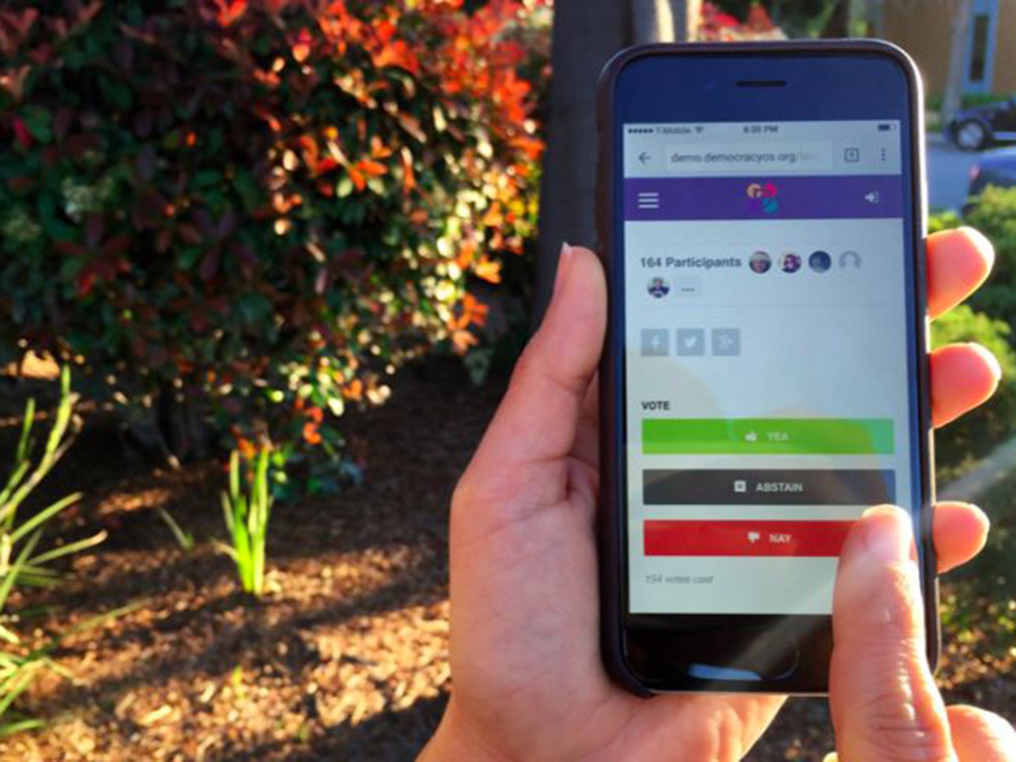 The DemocracyOS app was developed by hackers and political scientists