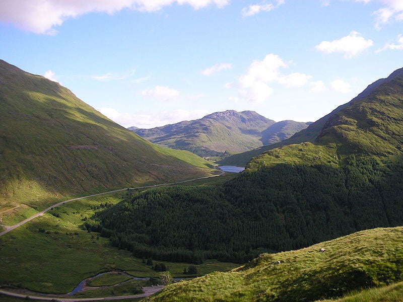 The view of the Rest And Be Thankful Scotland