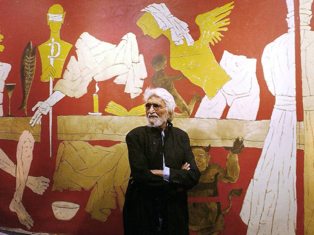 <p>MF Husain</p>