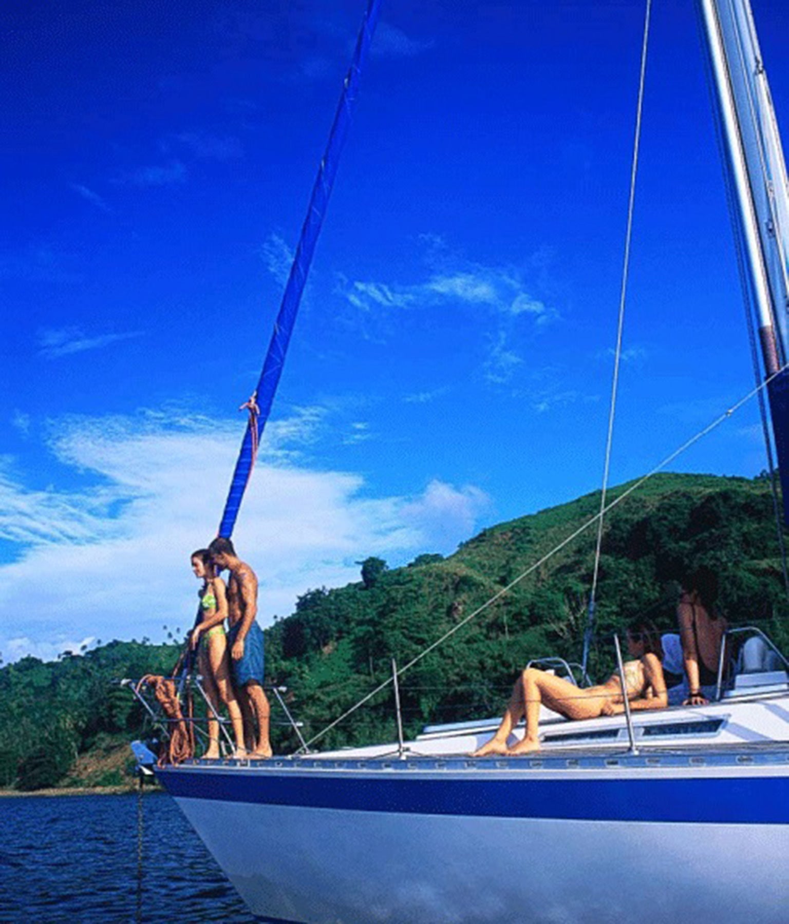 Boating makes for an idyllic way to see the island