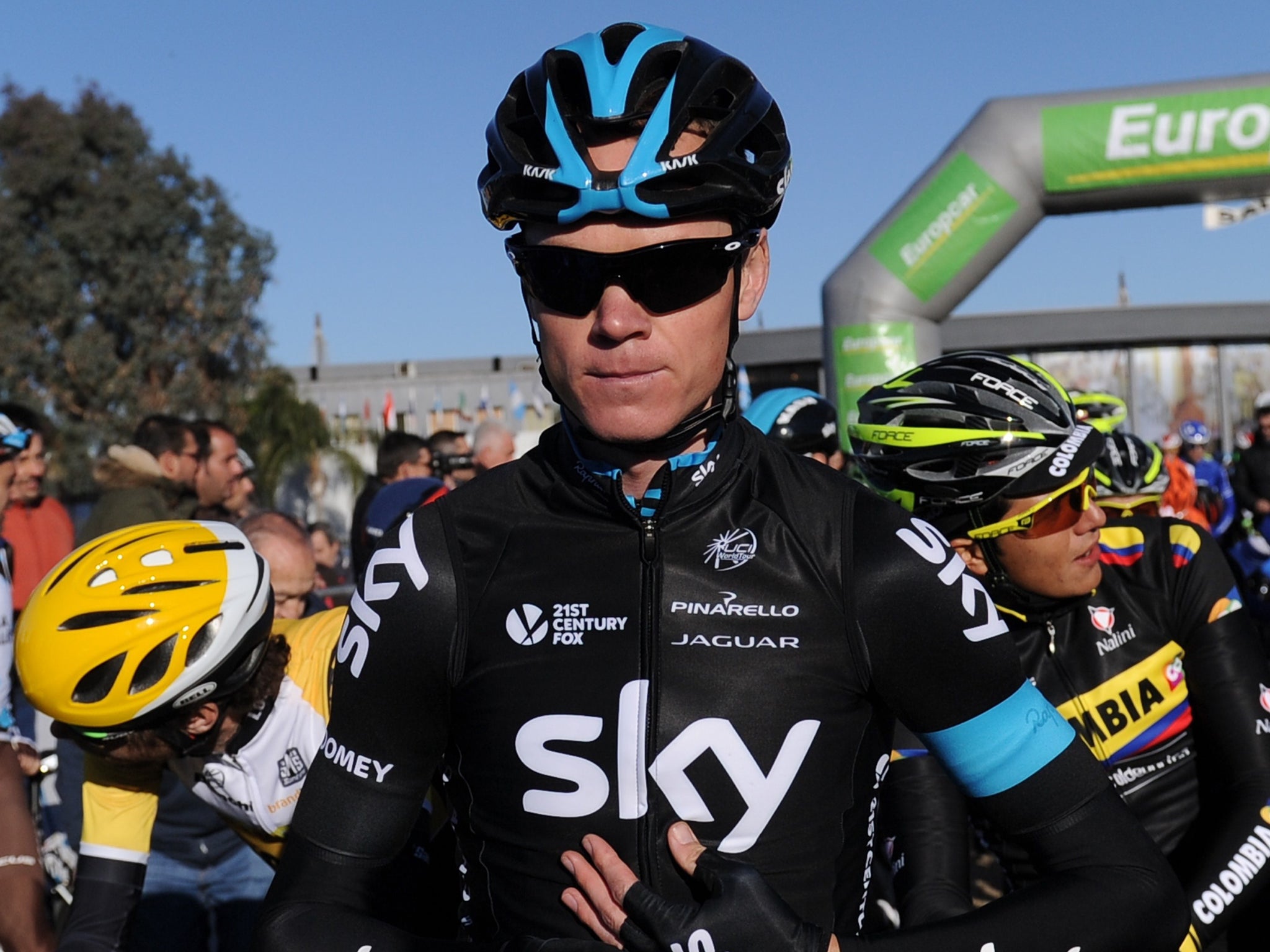 Chris Froome endured a miserable stage in the Volta a Catalunya yesterday