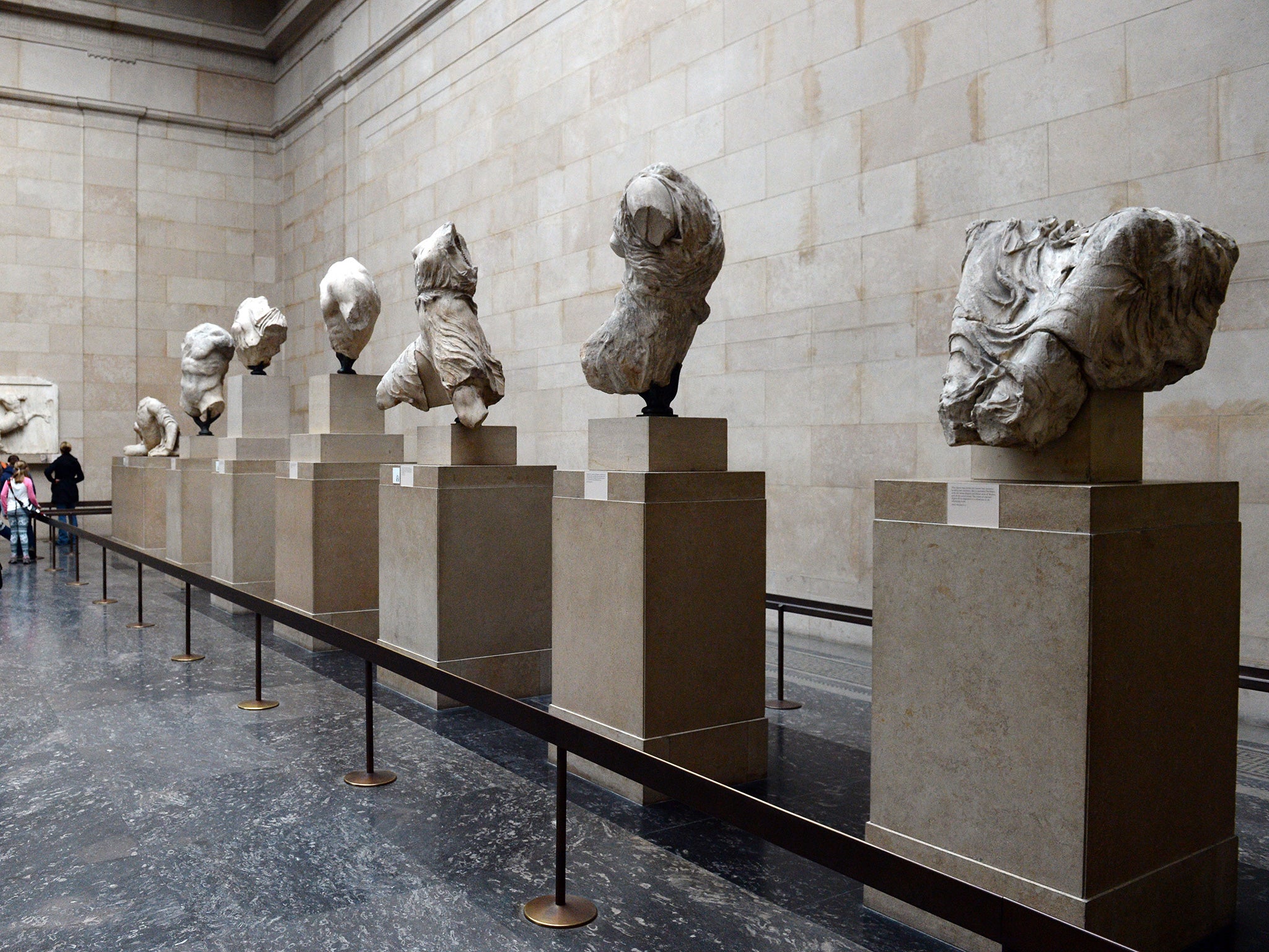 The marbles on display at the British Museum. If Greece accepted a loan it would be tacit acceptance of British ownership