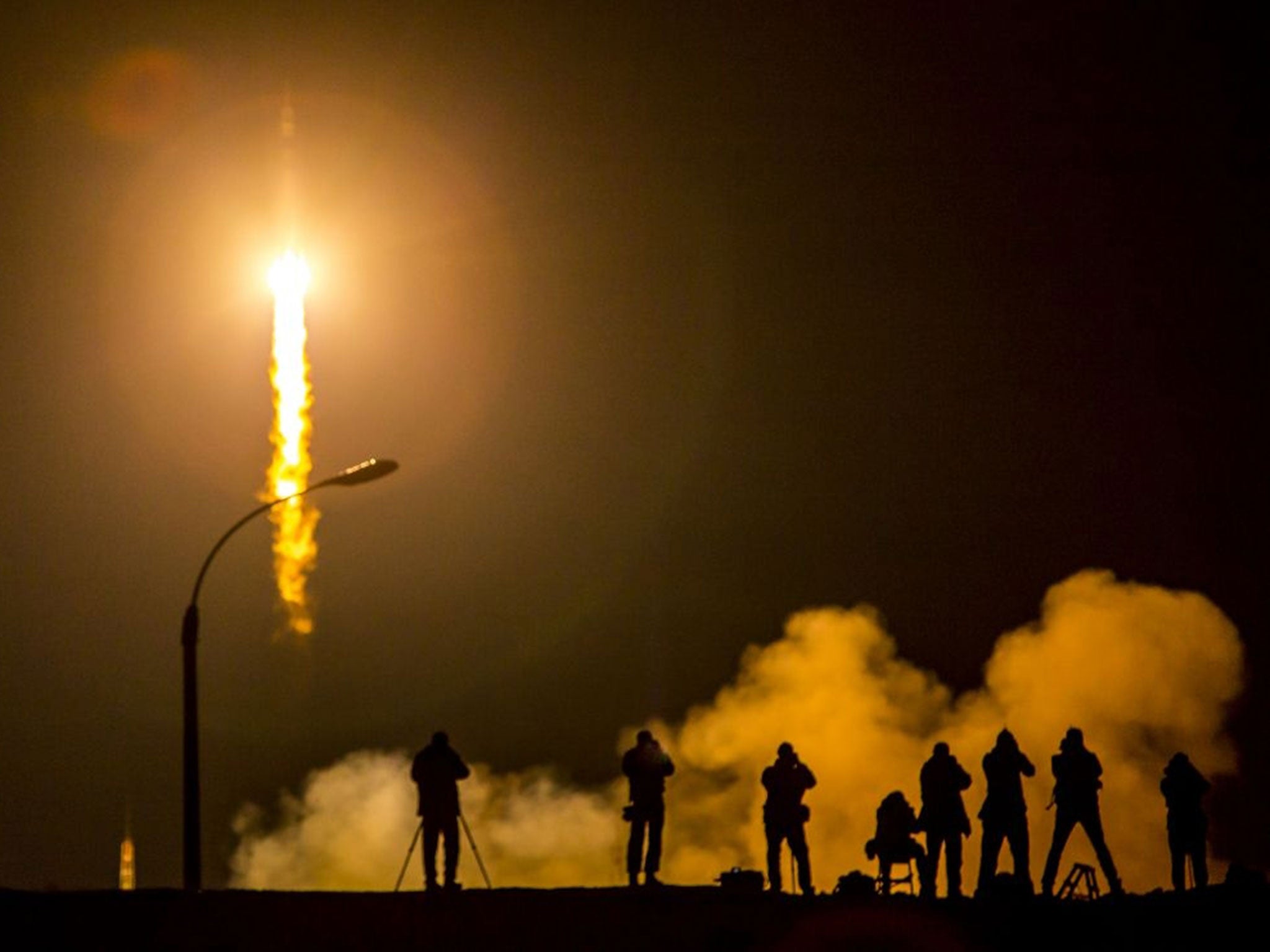 The Soyuz spacecraft launches to the International Space Station (Bill Ingalls/NASA/Getty Images)