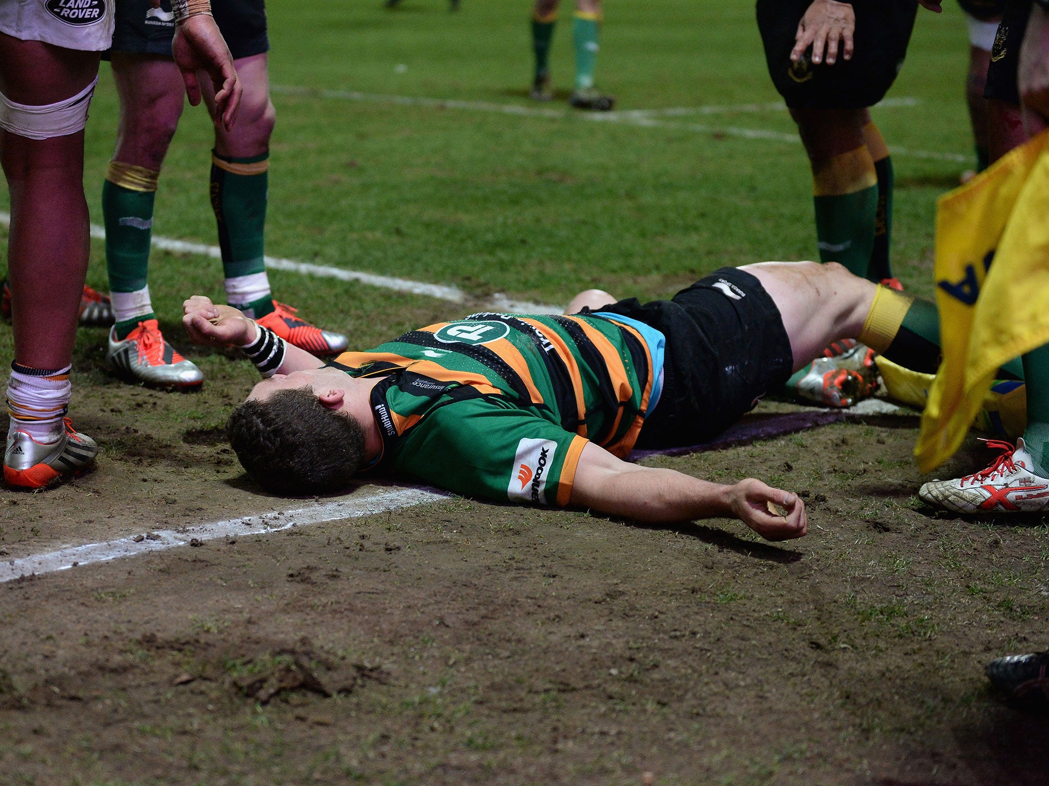 George North has been knocked out three times