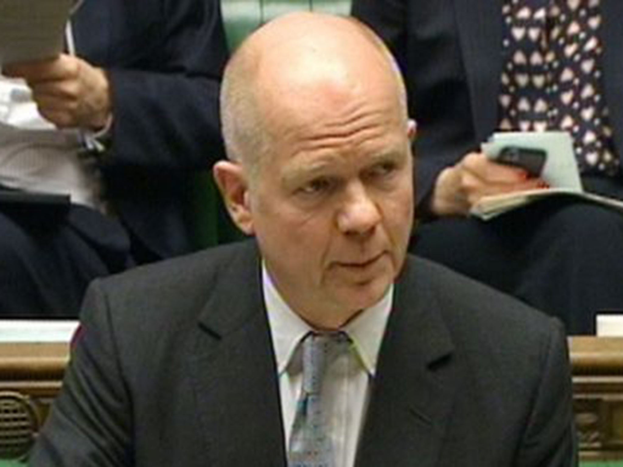 William Hague left the Commons fighting on Thursday