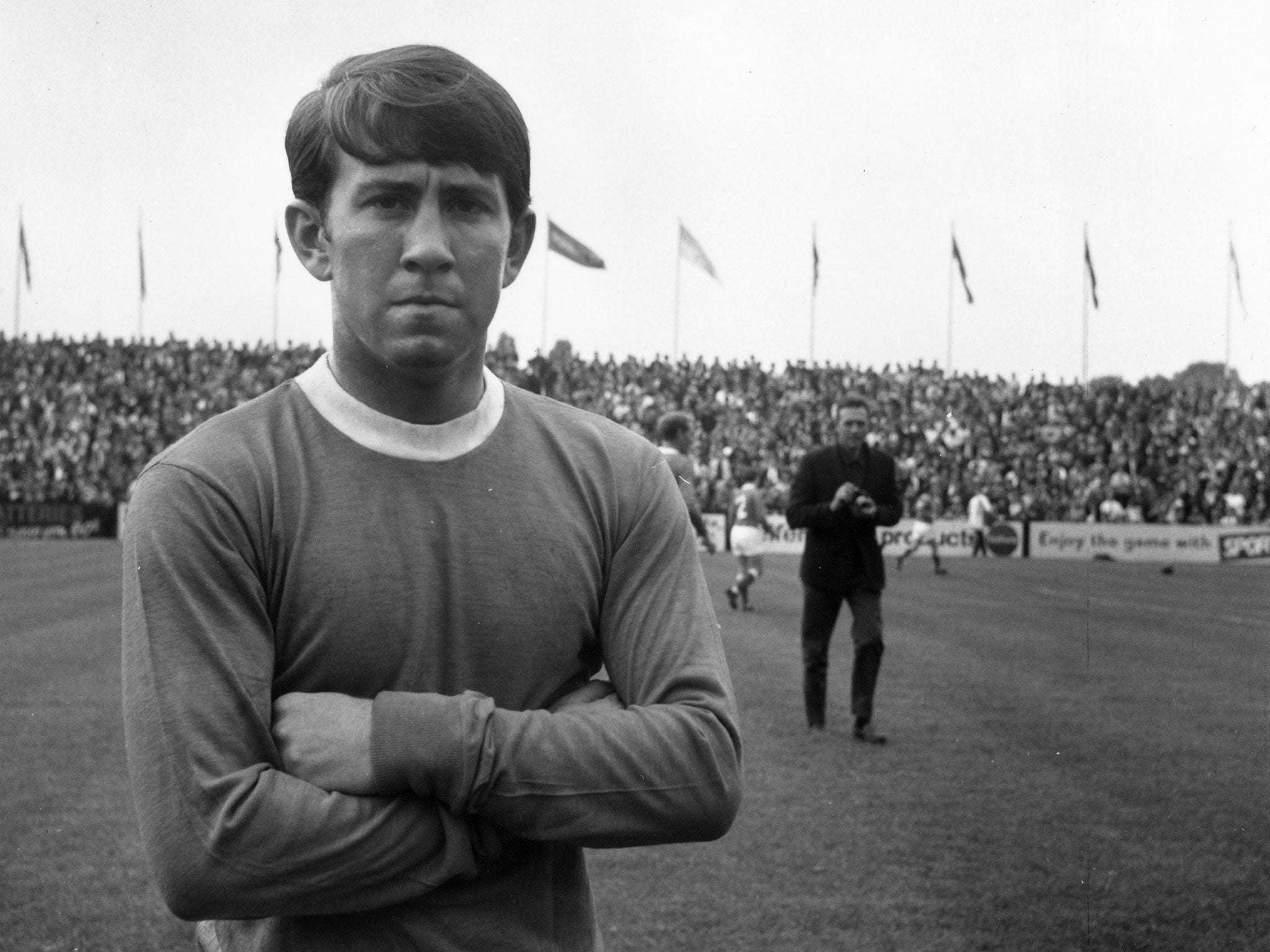 Everton wing half Howard Kendall, who later became manager of Everton