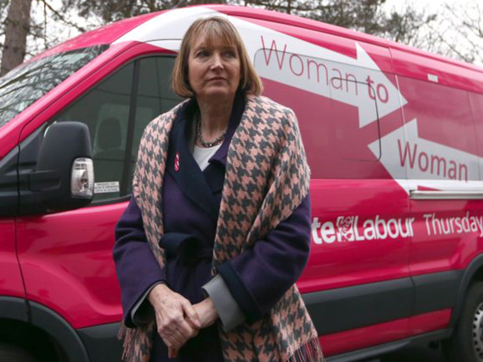 Harriet Harman tried to court female voters with her Woman to Woman pink bus