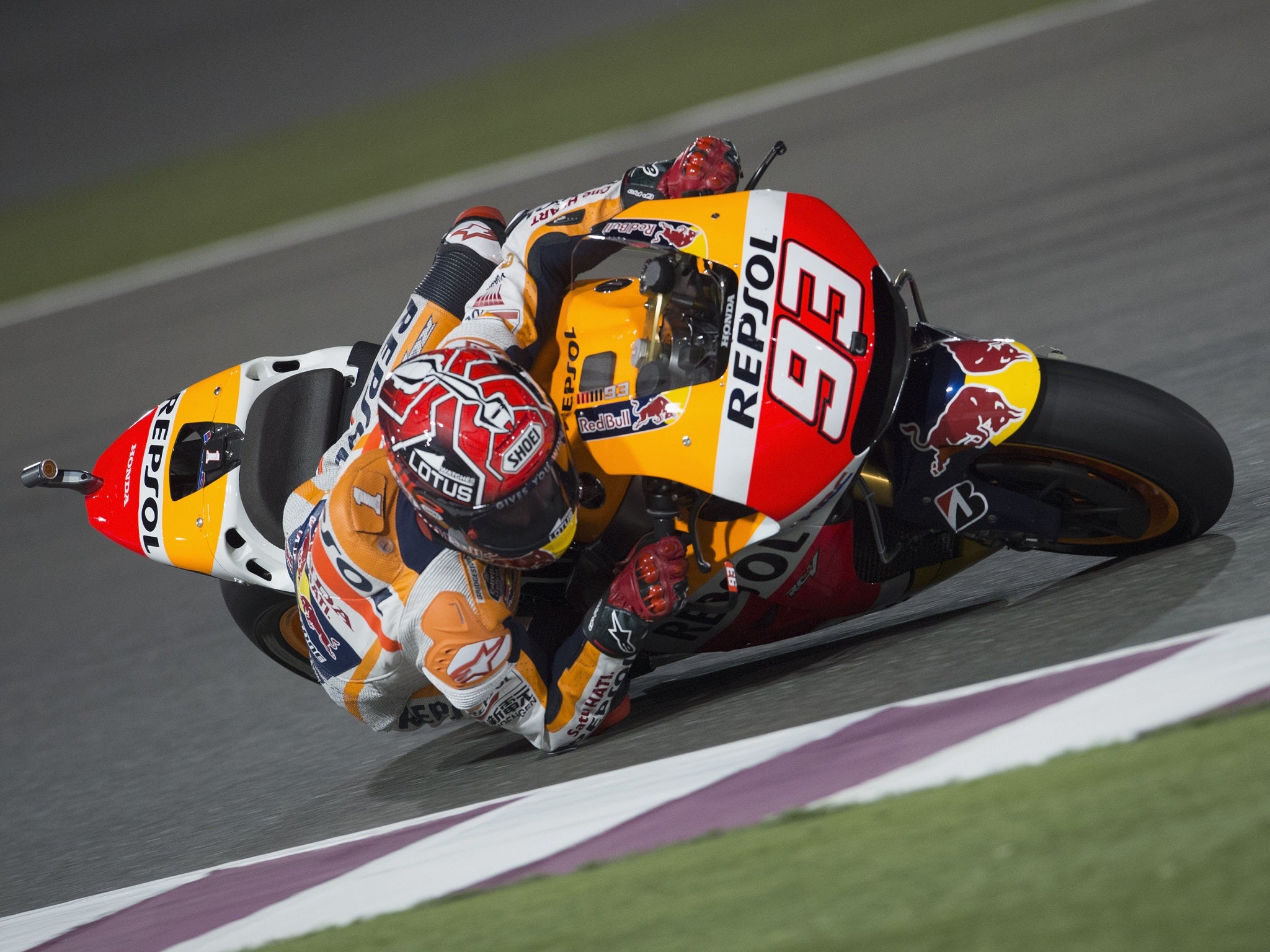 Marc Marquez will seek to win a third straight MotoGP title