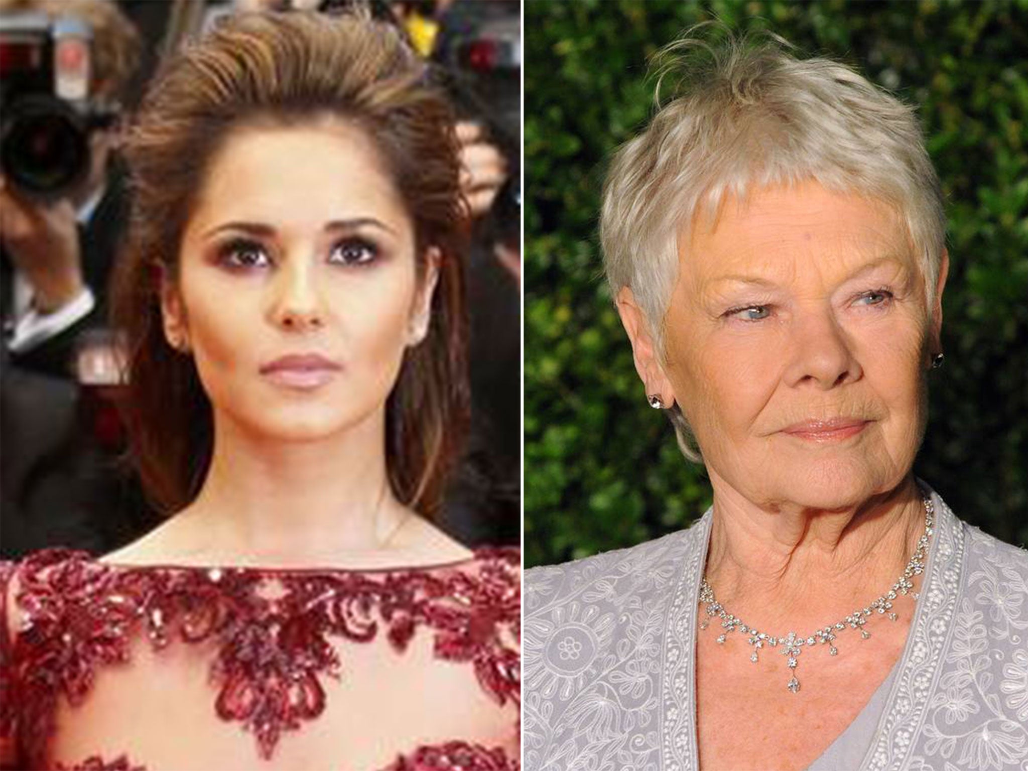 The two most dreamed celebrity shopping partners are Cheryl Fernandez-Versini and Dame Judi Dench