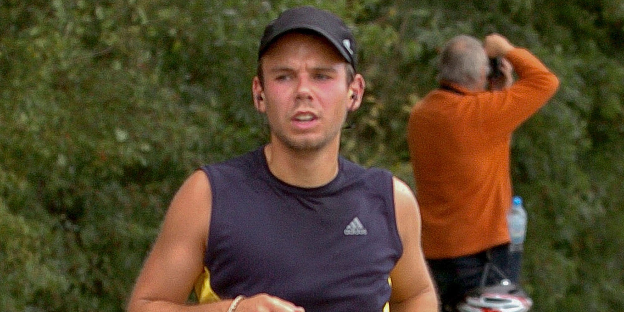 Andreas Lubitz runs the Airport Race half marathon in Hamburg on 13 September 2009