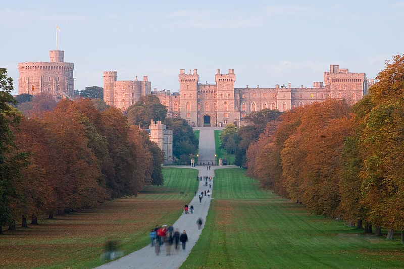 Windsor Castle at sunset