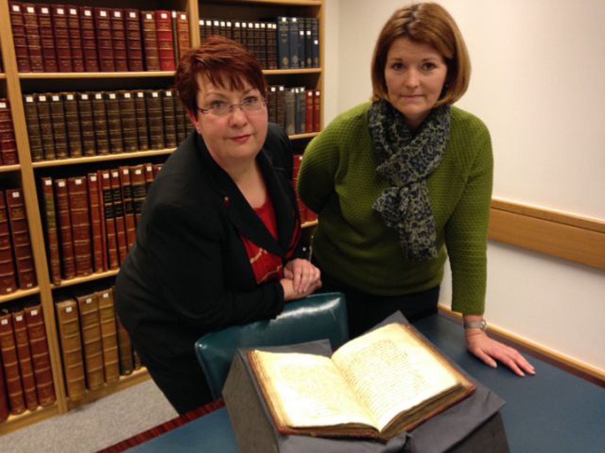 Dr Christina Lee, left, and Dr Andrea Clarke from the British Library