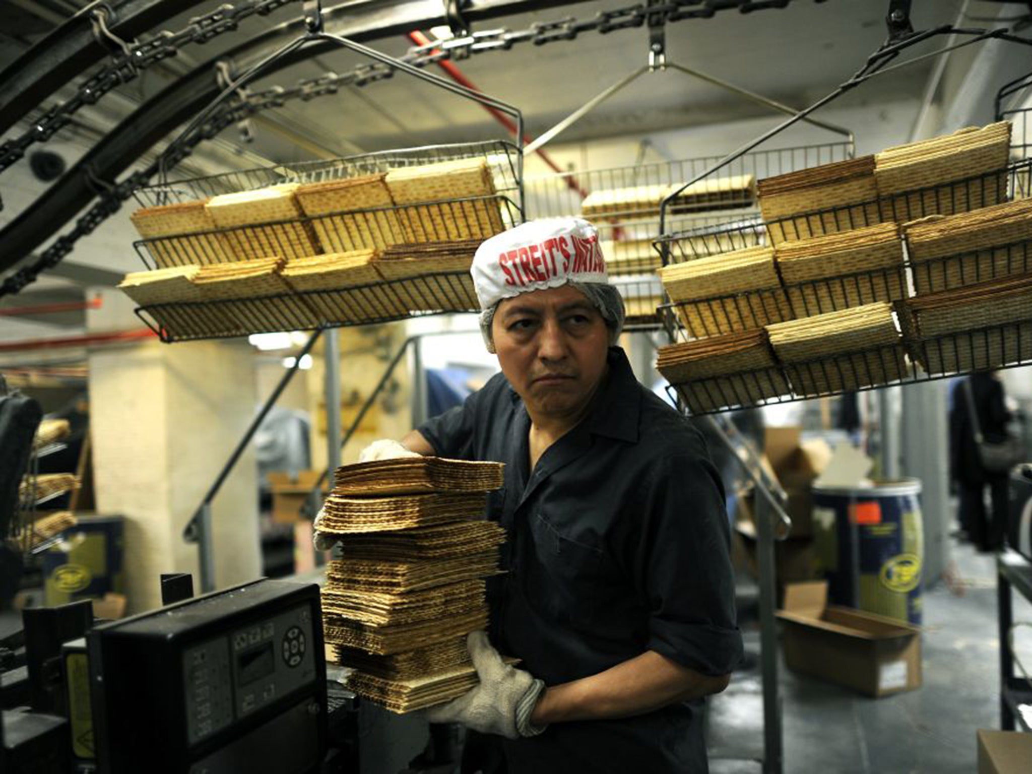 The Streit’s factory is the oldest in the nation where the Passover matzos essential for Jewish holidays are still churned out