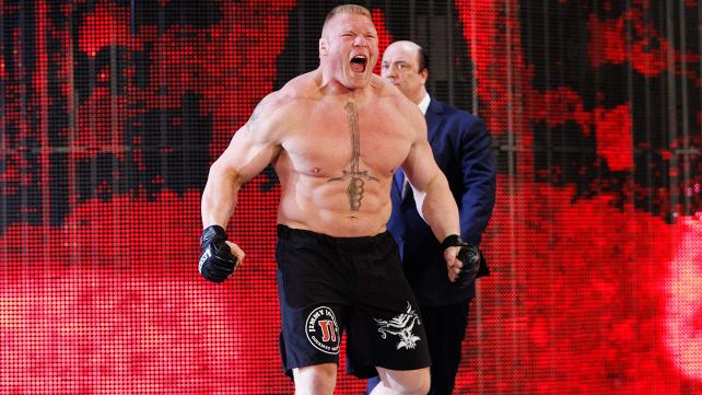 A furious Brock Lesnar arrives at Raw