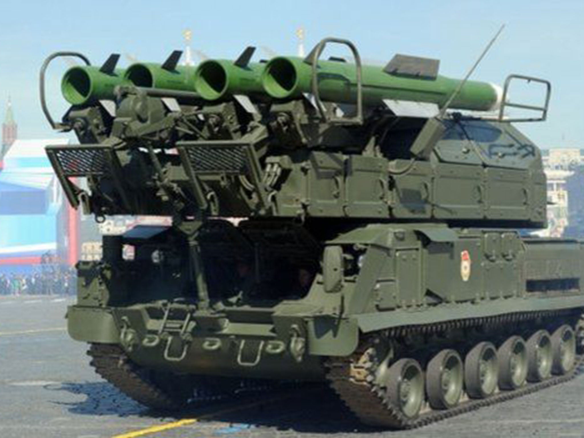 One of the vehicles that can fire Buk missiles (AFP)