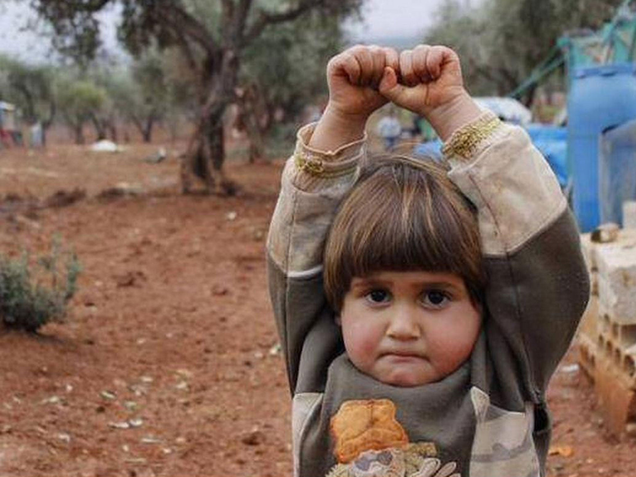 Turkish photographer Osman Sağırlı took this picture at the Atmeh refugee camp in December 2014