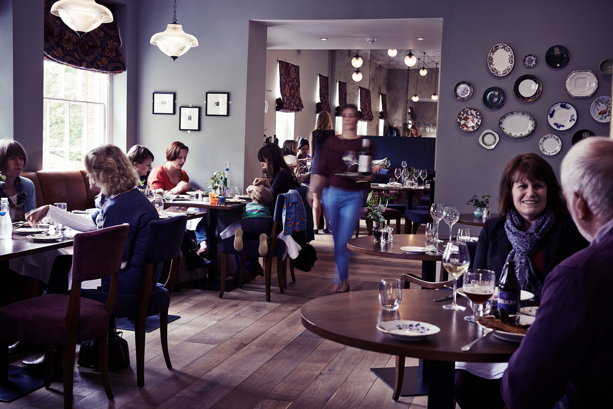 The Church Street Tavern's dining room is sun-filled and spacious