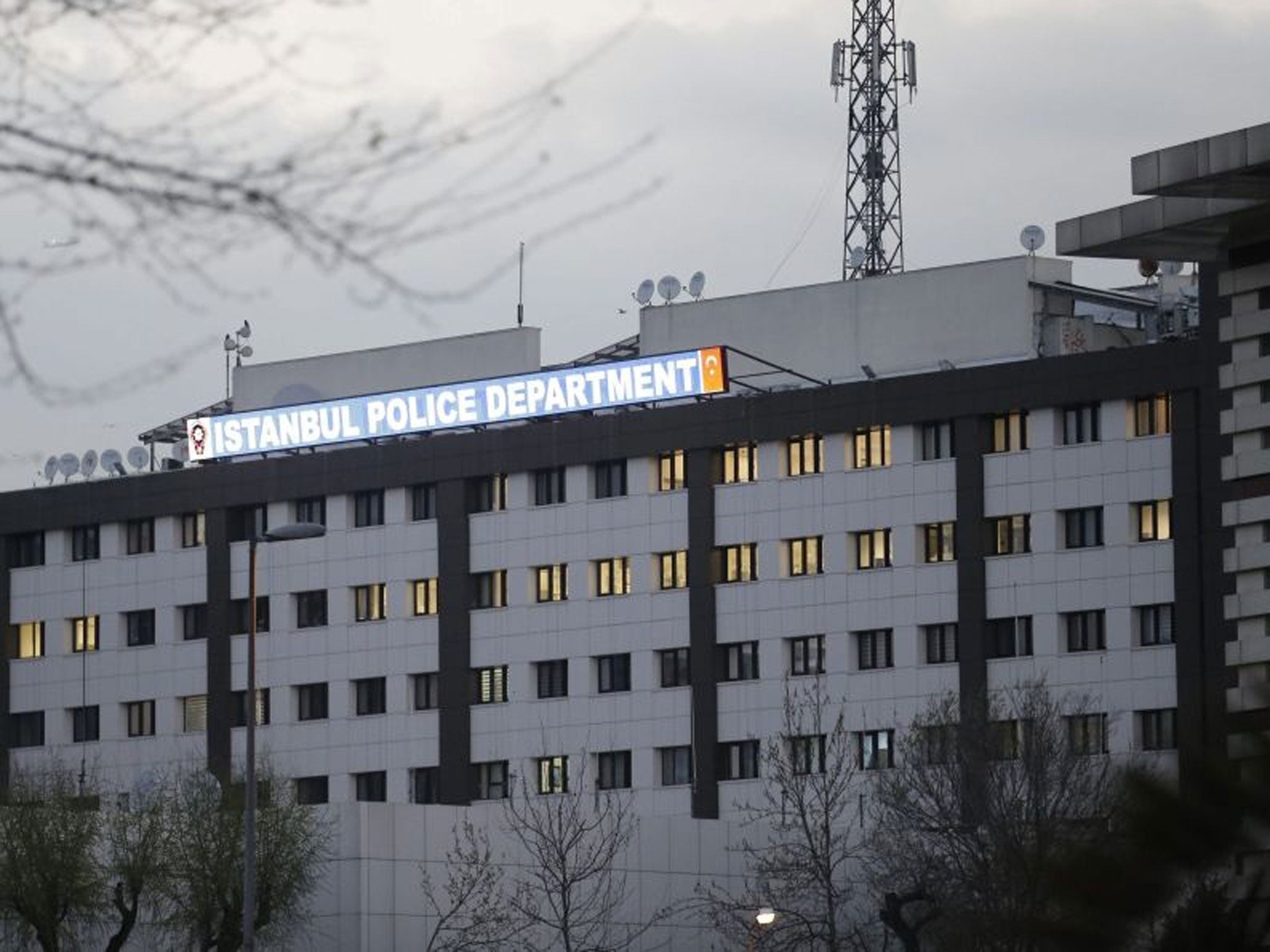 The Istanbul Police Headquarters after an attack by an armed woman and man in Istanbul (Image: EPA/DENIZ TOPRAK)