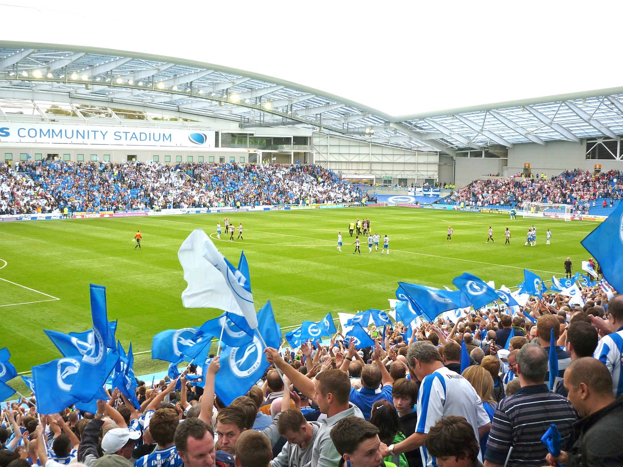 Falmer Stadium, home of Brighton and Hove Albion FC