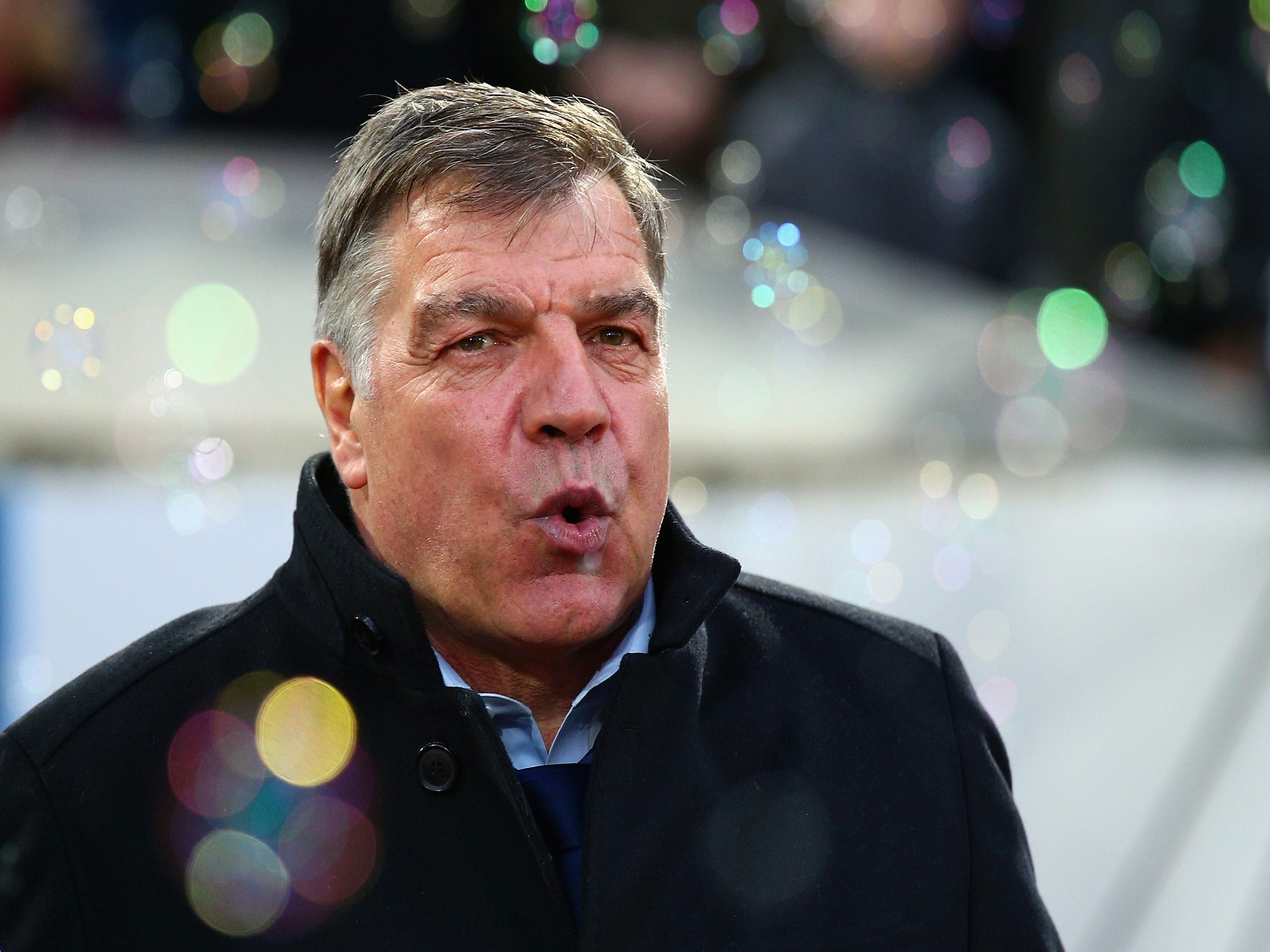 The West Ham manager Sam Allardyce