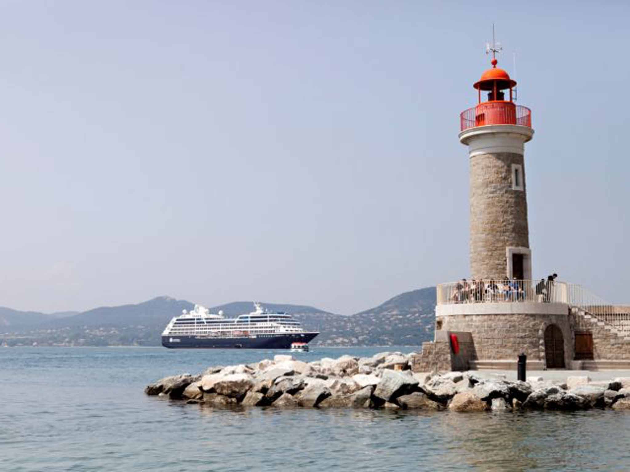 An Azamara ship at St-Tropez