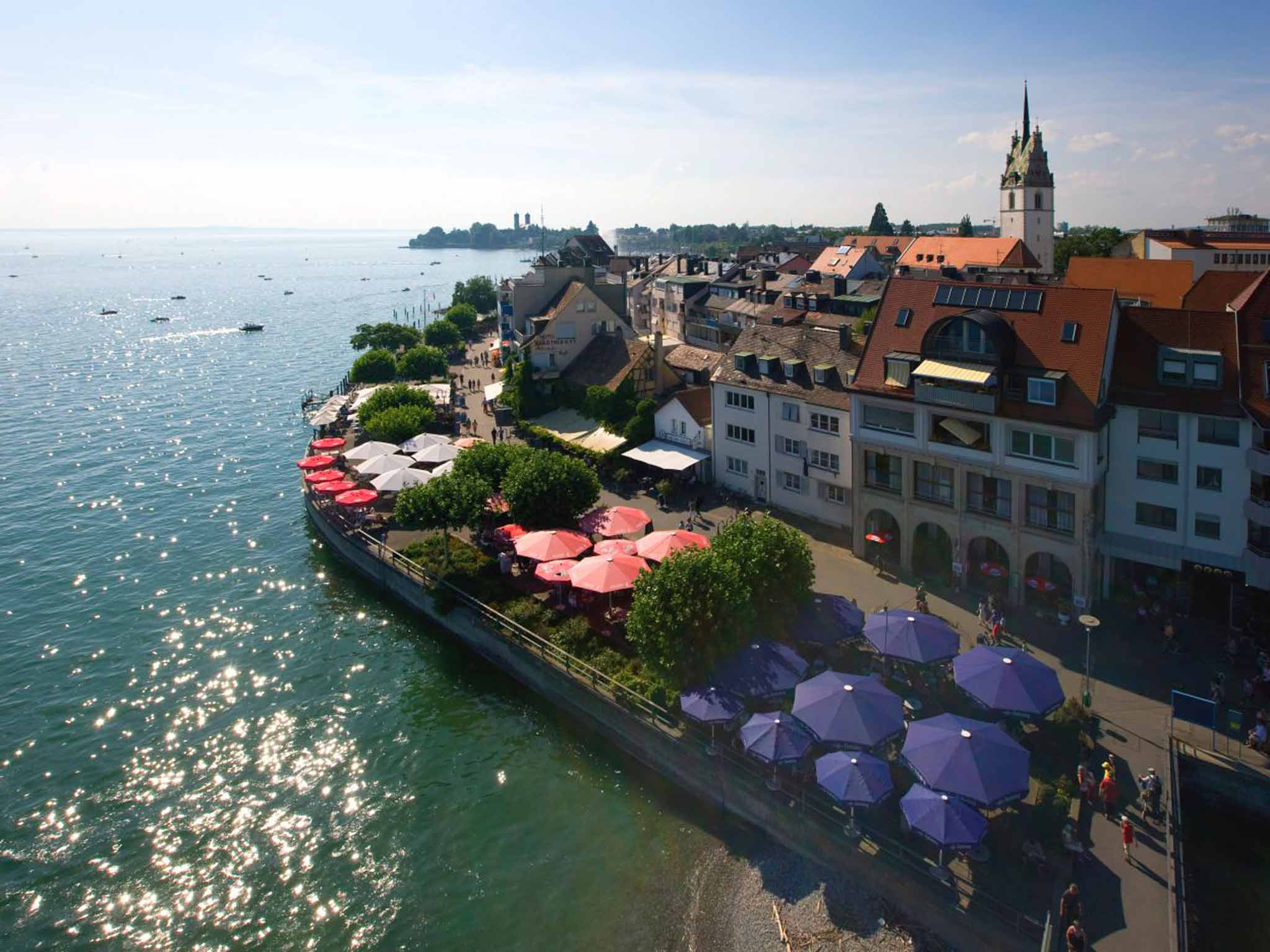 The city of Friedrichshafen on Lake Constance