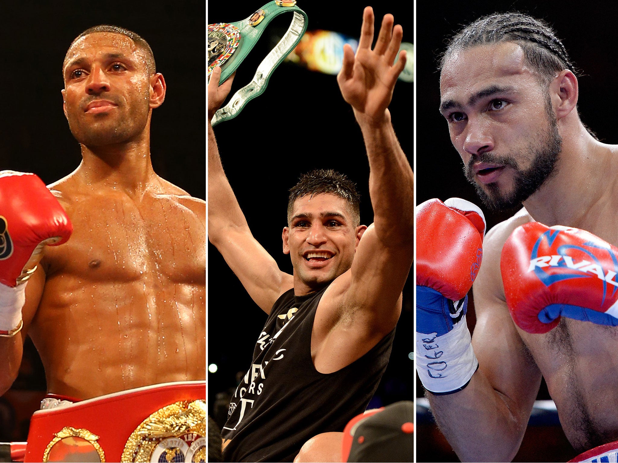 Kell Brook, Amir Khan and Keith Thurman