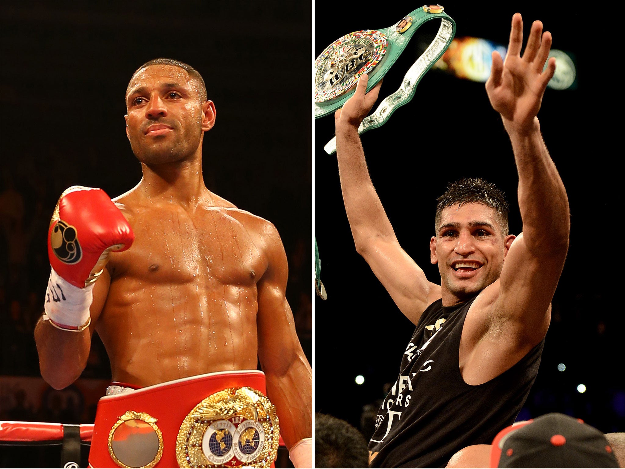 Will Kell Brook (left) and Amir Khan fight?