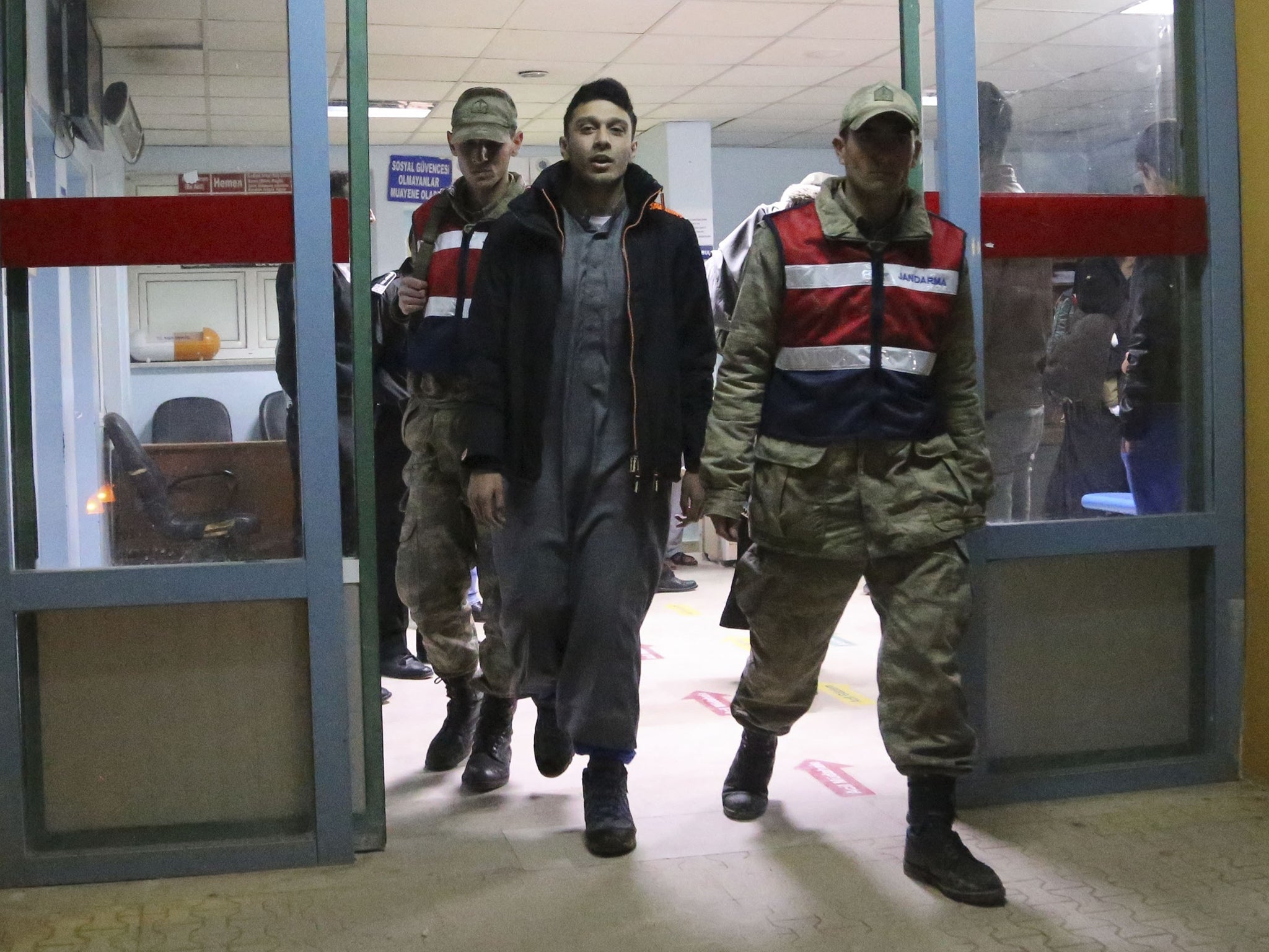 One of the Britons detained for allegedly trying to cross into Syria leaving hospital in Turkey earlier this month