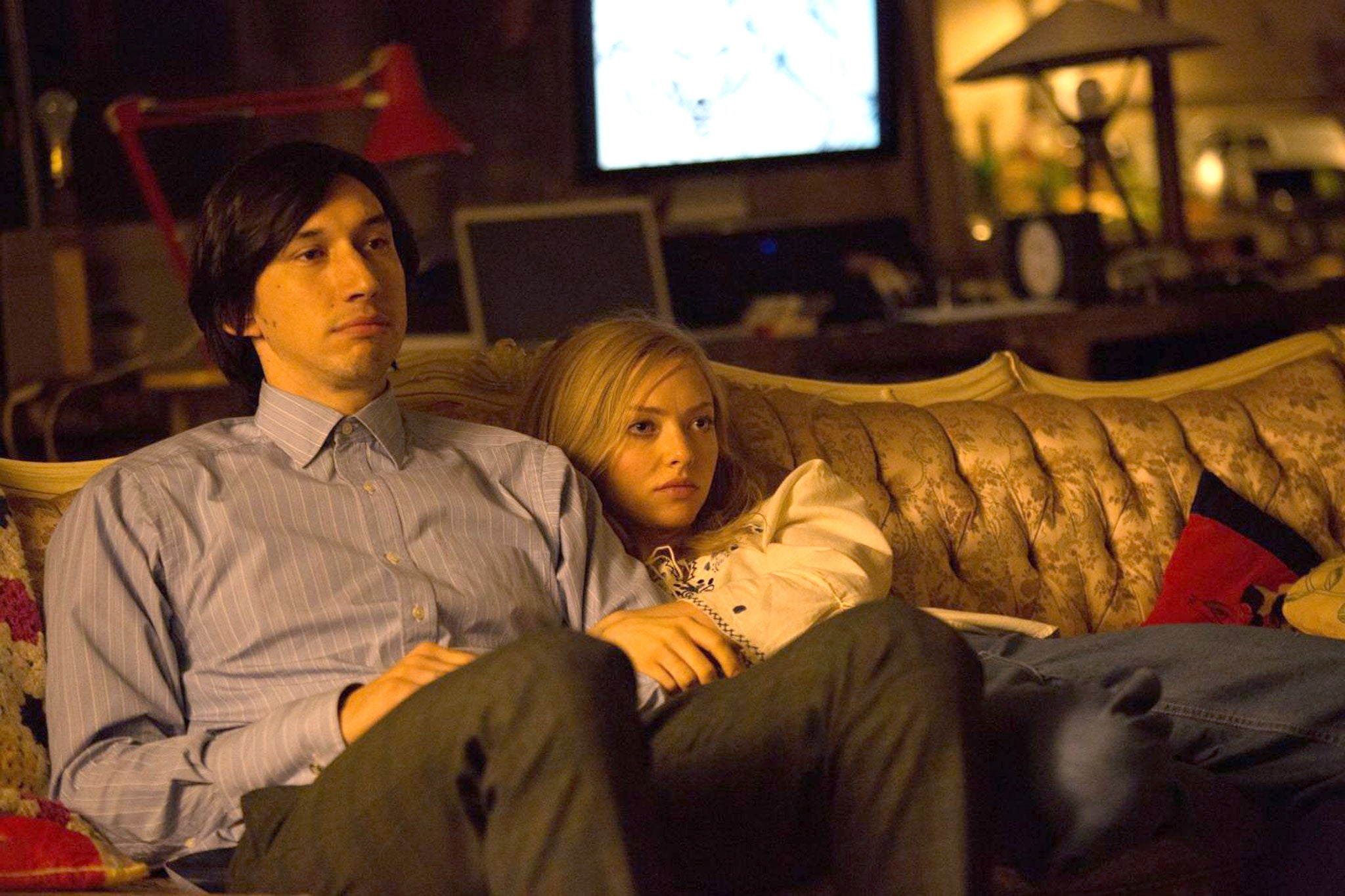 Young crowd: Adam Driver and Amanda Seyfried