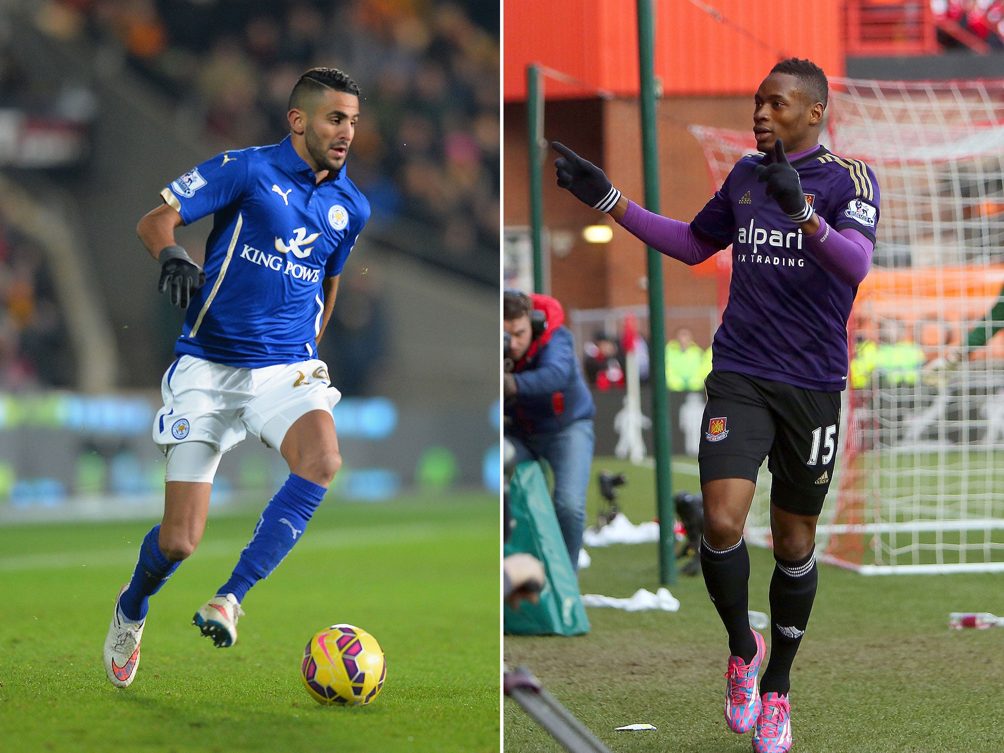 Riyad Mahrez and Diafra Sakho