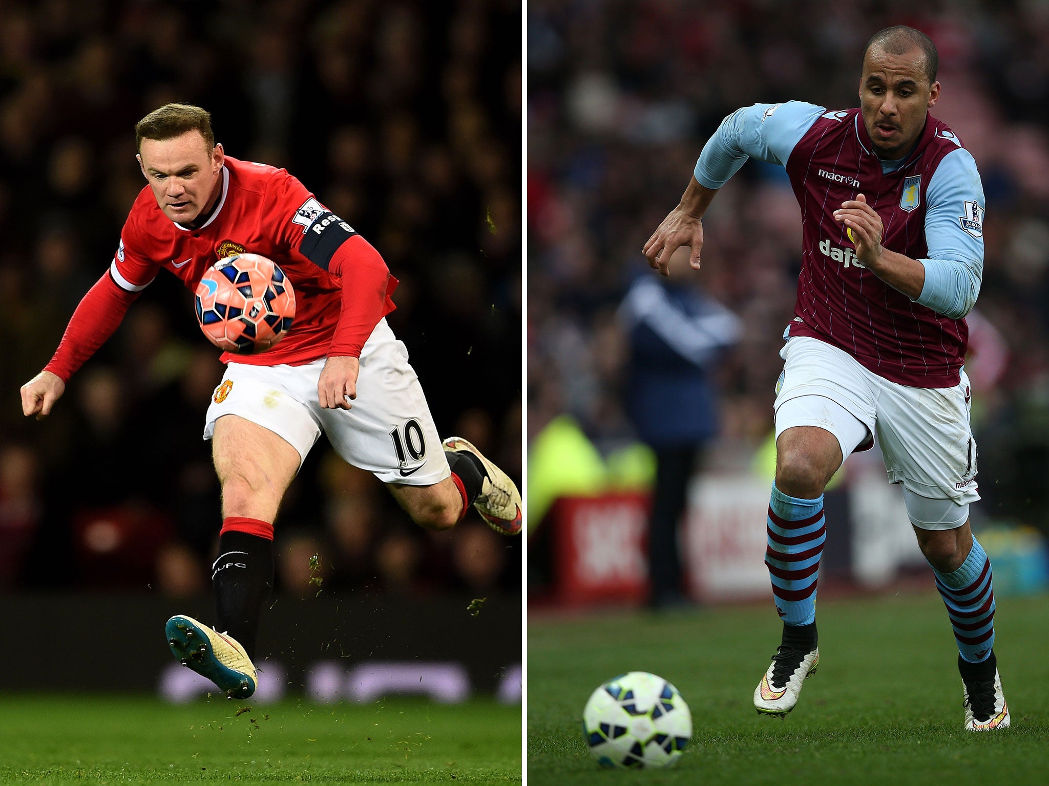 Wayne Rooney and Gabriel Agbonlahor