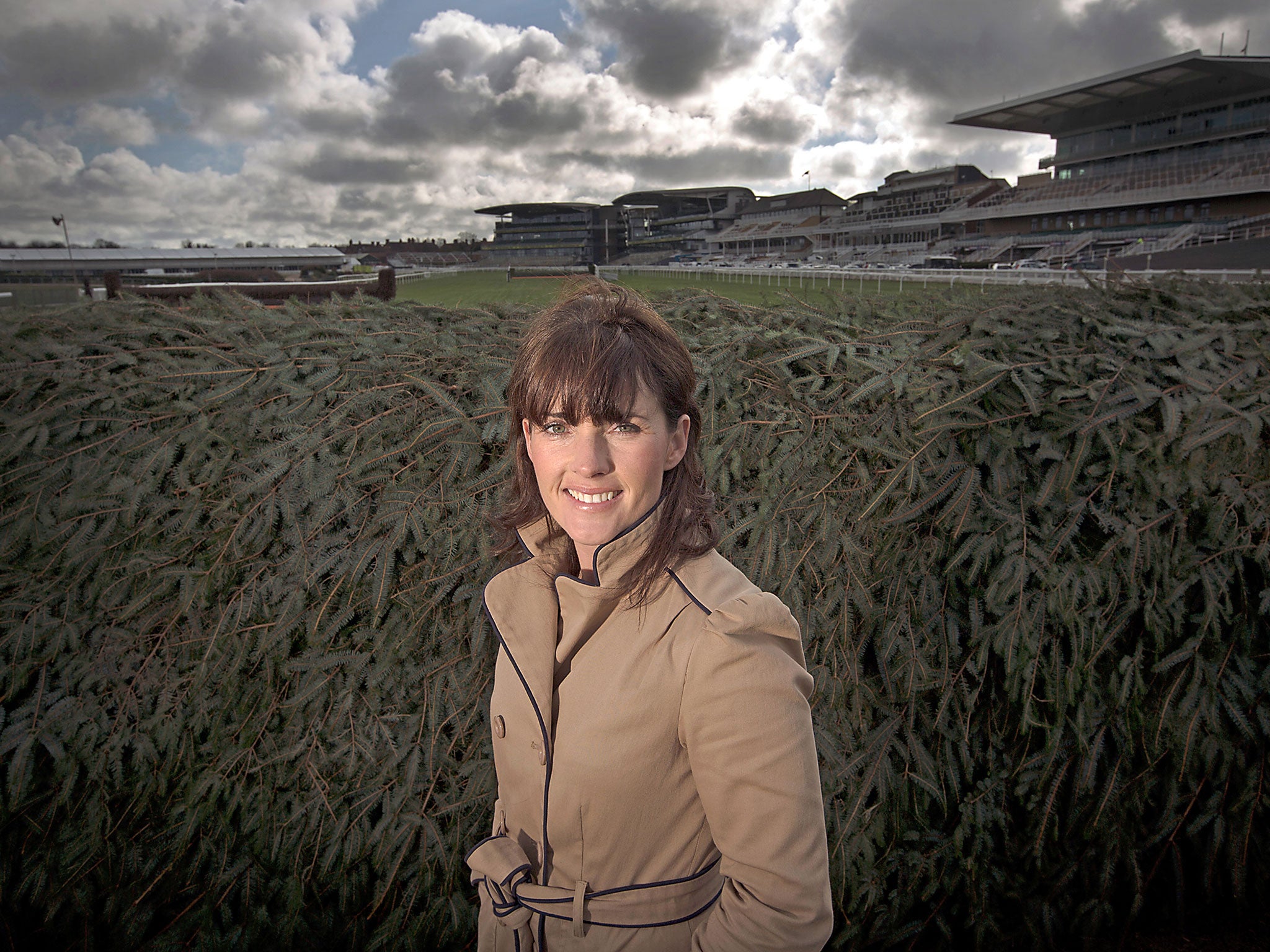 Katie Walsh next to the Chair at Aintree