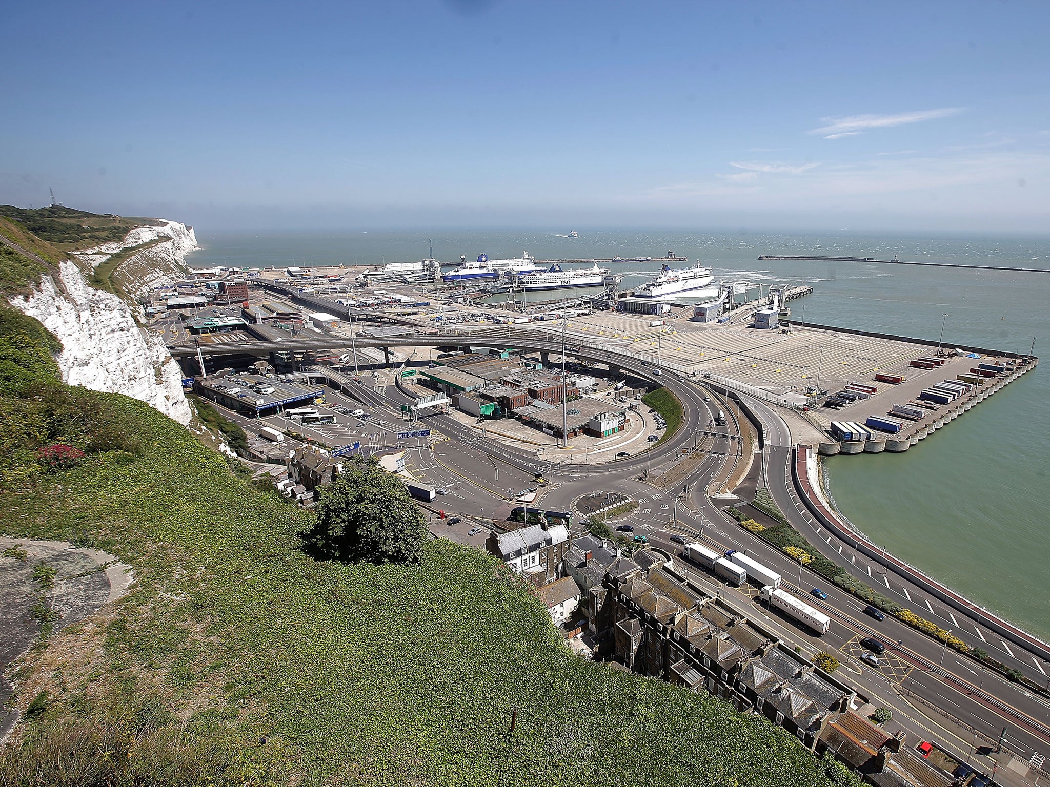 The suspects were arrested in the departure zone of Dover port